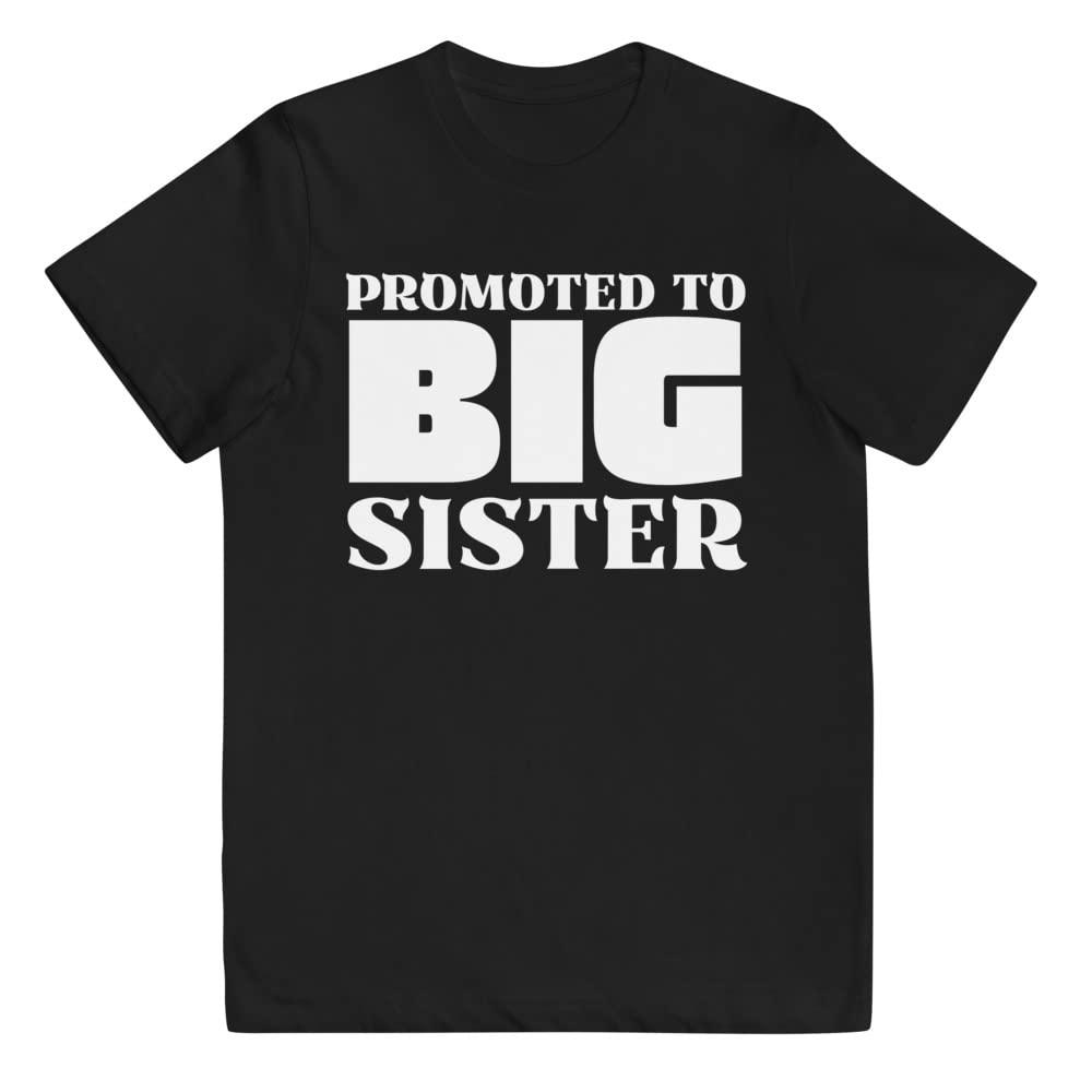 Big Sister Announcement T-Shirt for Second Baby - Youth Jersey for Siblings