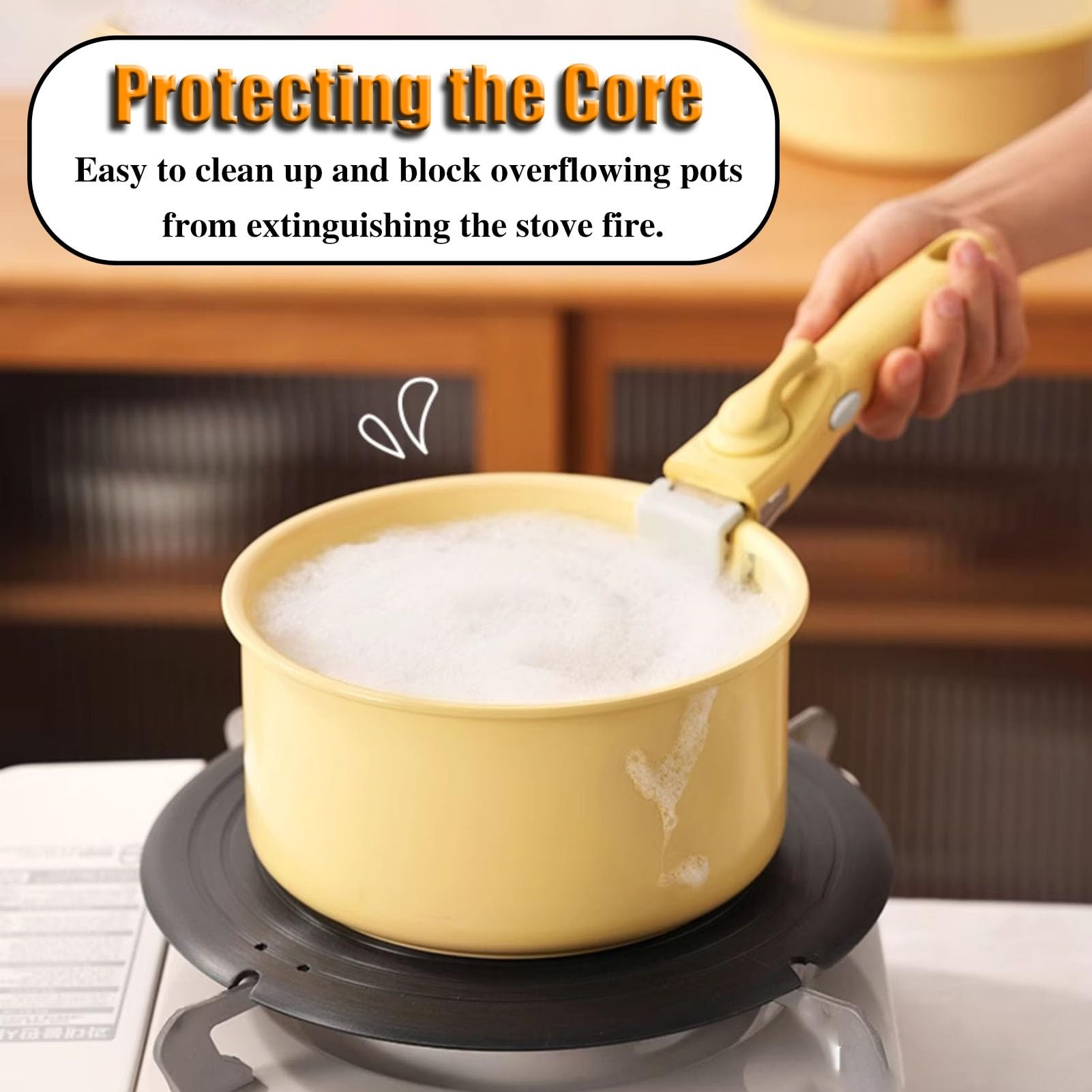 **Detachable Heat Diffuser Plate for Gas Stove & Grill – Non-Stick Coating, Even Heat Distribution, Aluminum Shield – Perfect for Simmering, BBQ, and Stovetop Cooking**