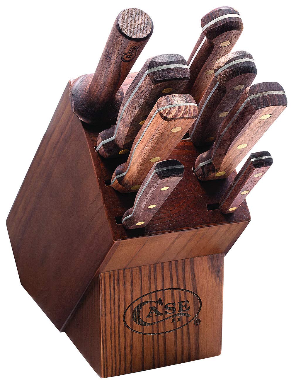 Premium WR Case XX 9-Piece Cutlery Set with Wooden Knife Block - High-Quality Kitchen Knives for Home Chefs - Perfect for Cooking, Slicing & Food Prep - Item #10249
