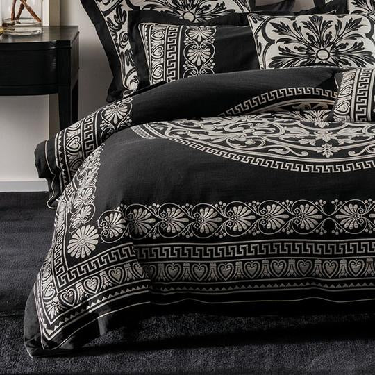 Giovanni 48 x 48cm Decorative Throw Pillow Cover by Linen House Grace - Soft Linen Cushion for Sofa, Bed & Home Decor