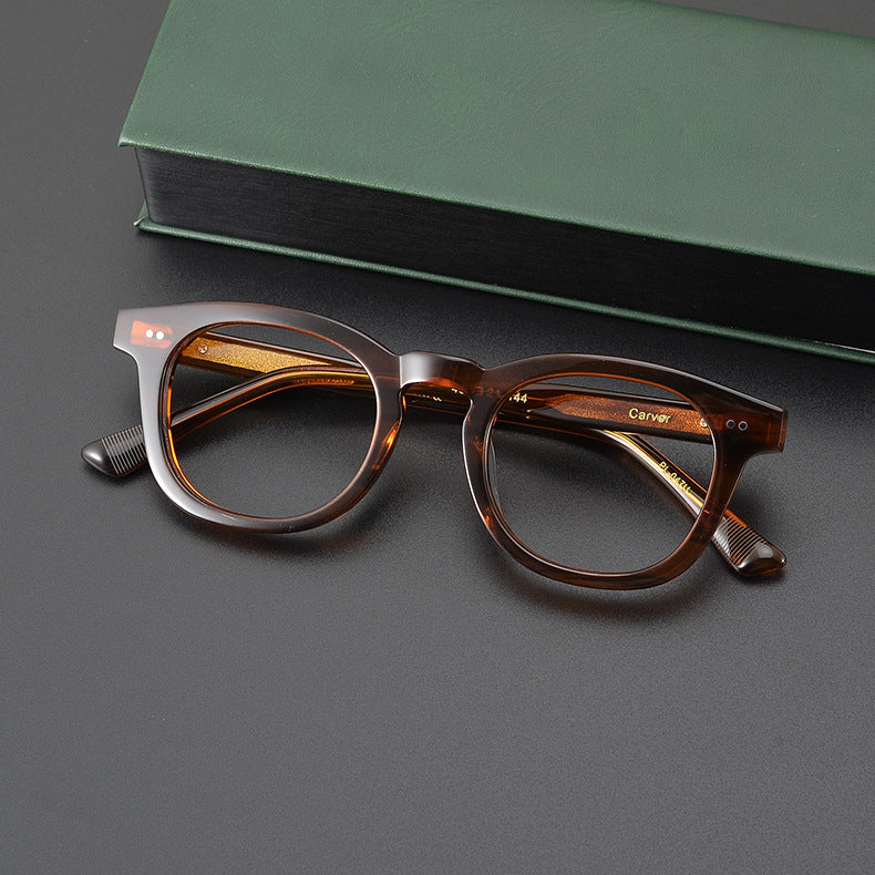 Stylish Acetate Round Glasses Frames SC047 - Trendy Unisex Eyewear for Reading & Fashion | Lightweight & Durable for Daily Wear