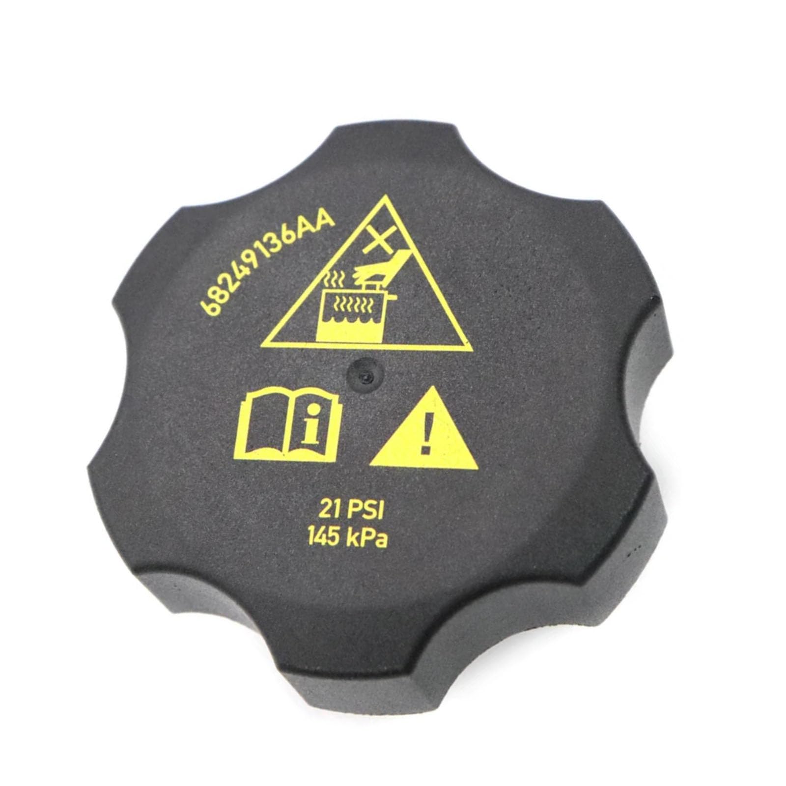 68249136AA Coolant Reservoir Cap Replacement for ALLURE/CASCADA/ENCORE - Compatible with Part Numbers 13502353 & 13502509 - Perfect for Engine Cooling System Maintenance & Repair