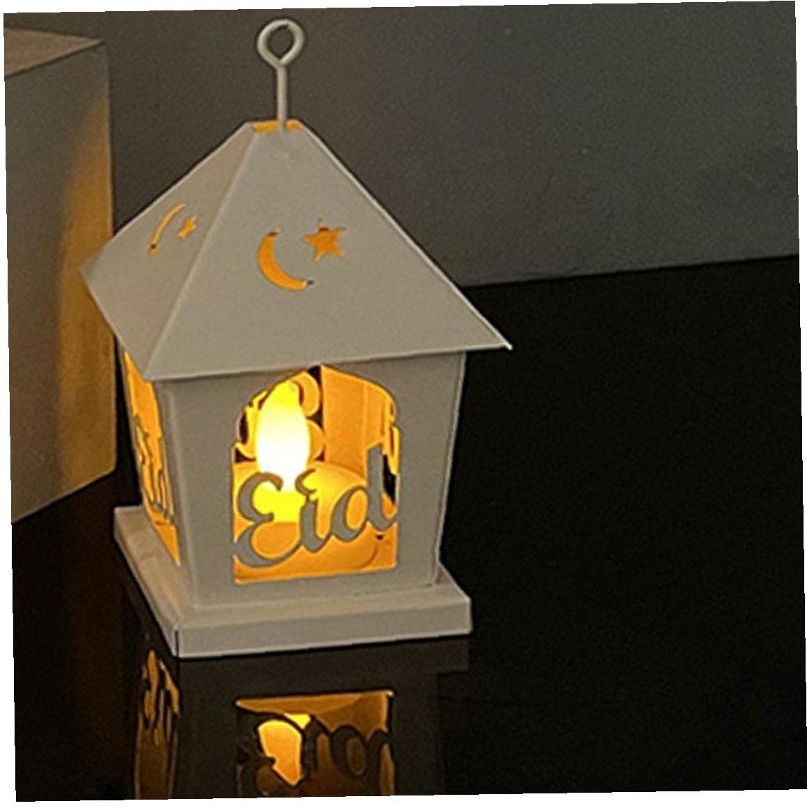 Ramadan Candle Lanterns - Elegant Eid Mubarak Islamic Hanging Lamp for Muslim Home Decor, Ramadan Party & Iftar Celebration - Perfect for Indoor & Outdoor Decoration