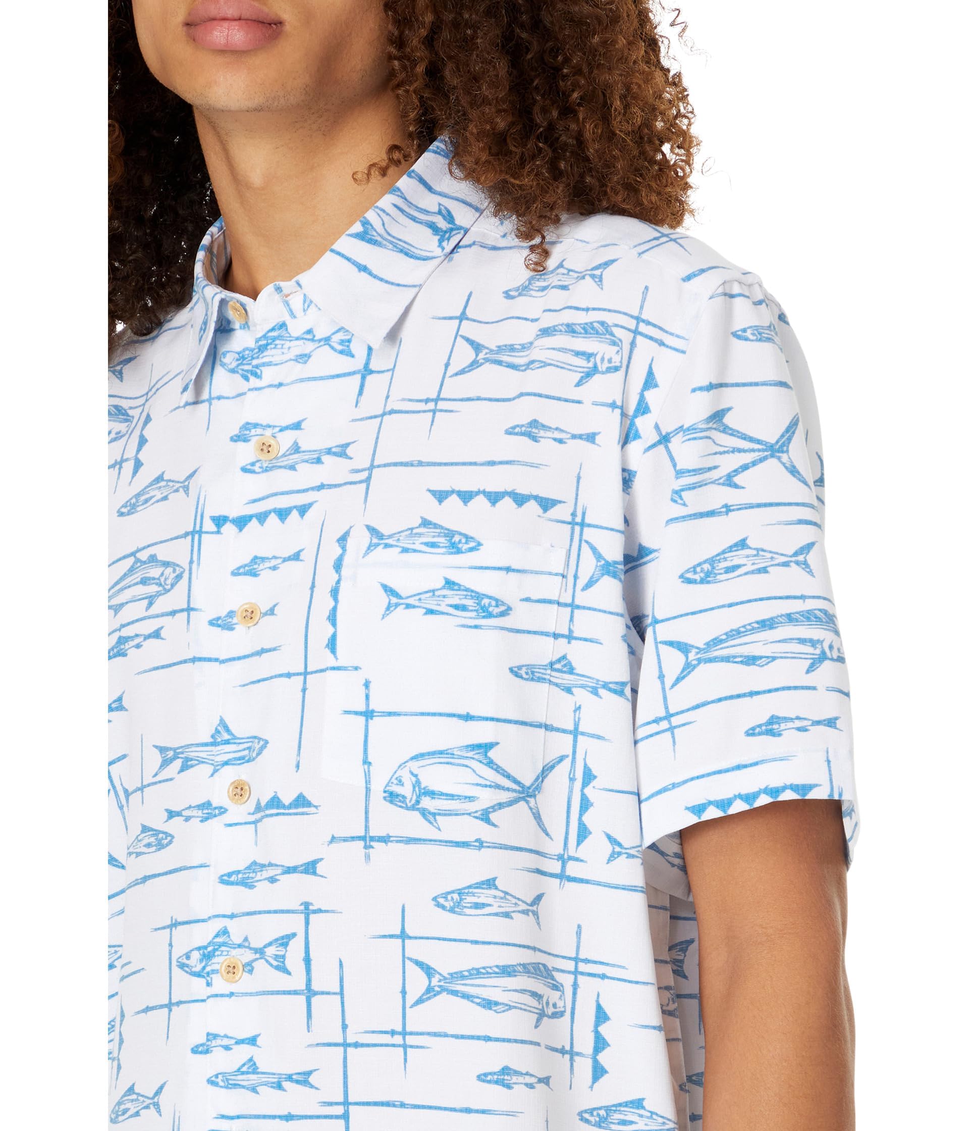 Quiksilver Men's Bento Button Up Woven Shirt - Casual Short Sleeve Hawaiian Style Shirt for Beach, Summer & Outdoor Activities