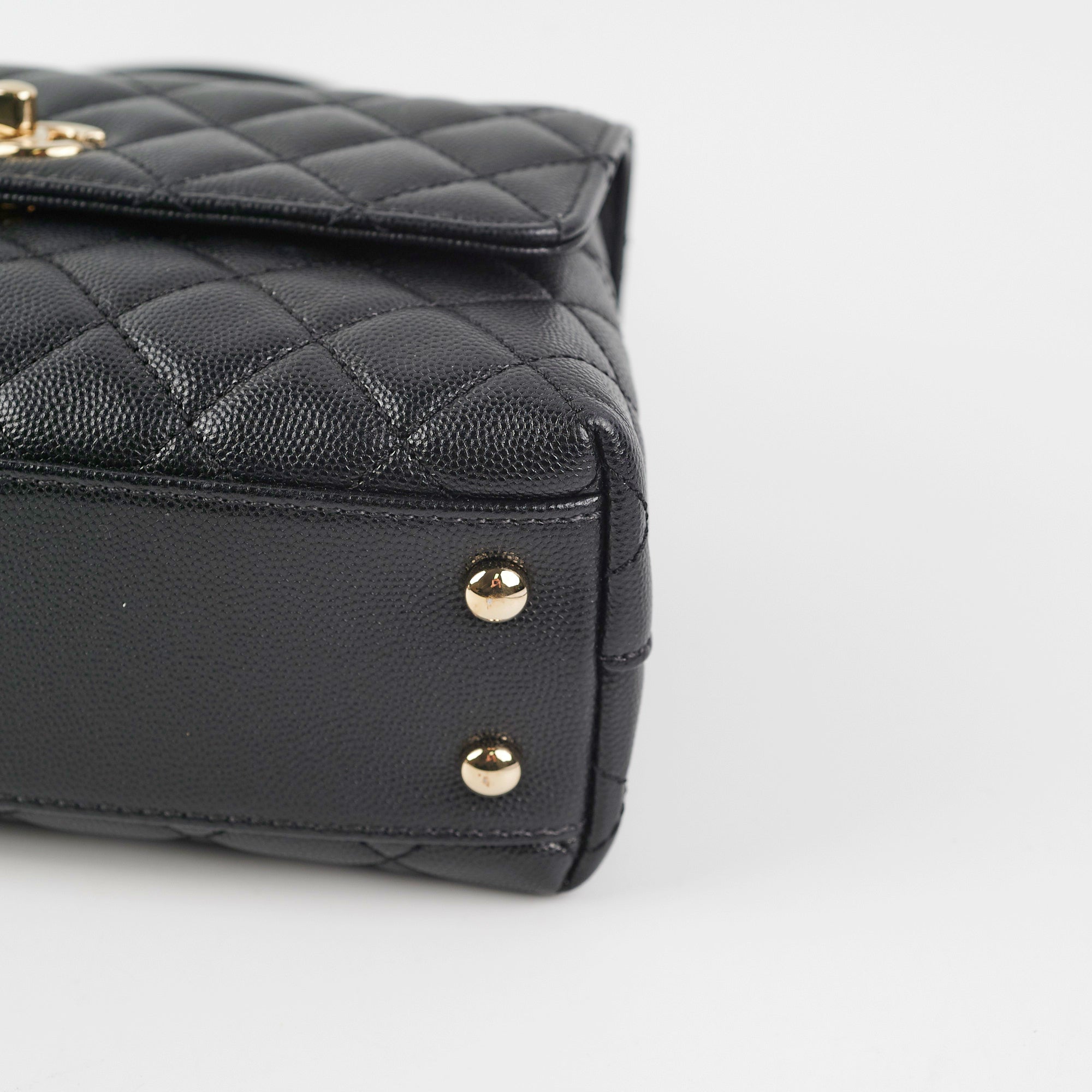 Chanel Small Coco Handle Bag in Black Caviar Leather - Perfect for Evening Events & Luxury Fashion Accessories