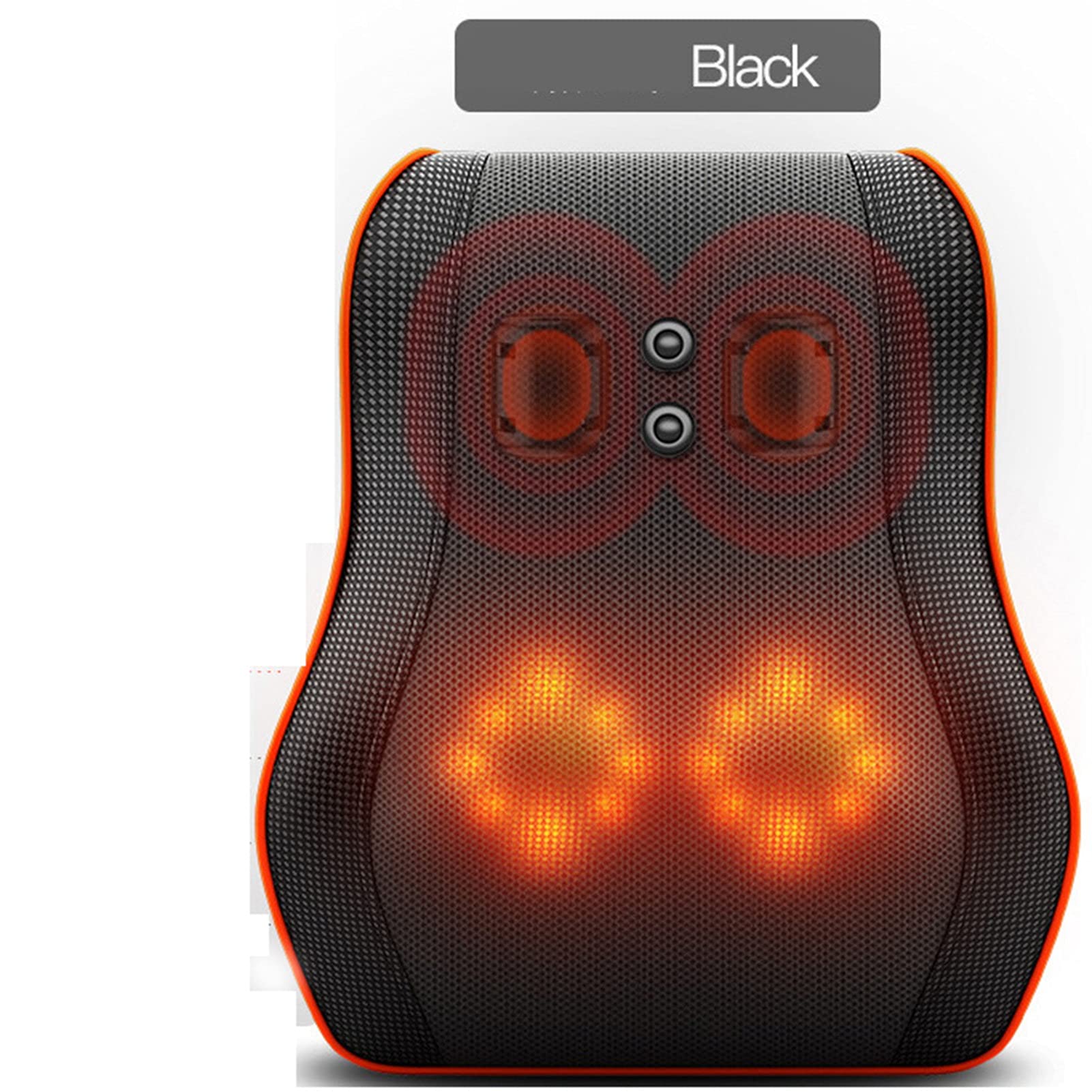 Premium Magnetic Vibration Waist Massager - Lumbar Spine & Leg Pain Relief, Multifunctional Neck & Back Massage Pillow with Heat Therapy (Black) - Ideal for Home, Office & Travel Use
