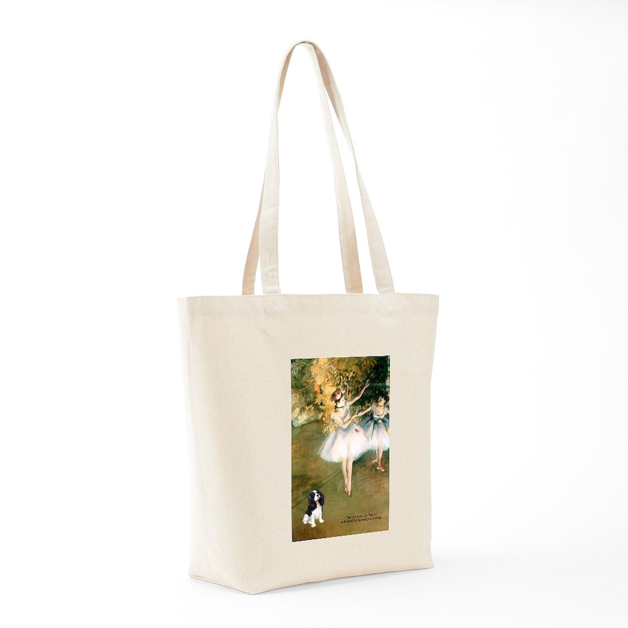 2 Dancers & Tri Cavalier Natural Canvas Tote Bag - Eco-Friendly Reusable Shopping Bag for Groceries, Beach Trips & Everyday Use | CafePress