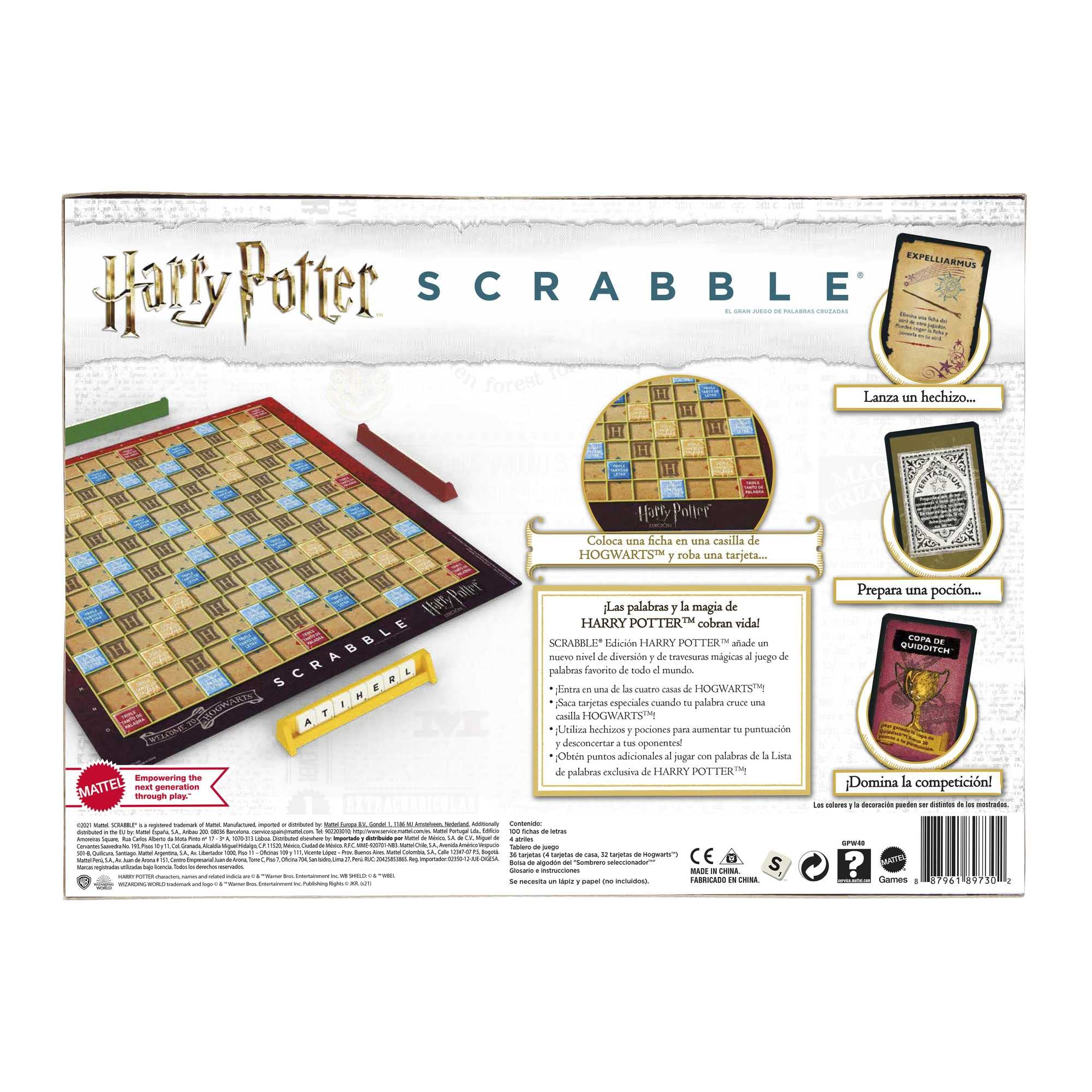 Harry Potter Scrabble Board Game by Mattel - Fun Family Game Night