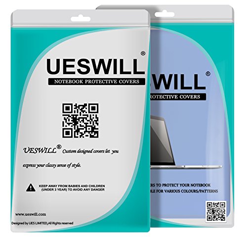 UESWILL Smooth Soft Touch Matte Hard Shell Case Cover for MacBook 12 inch Retina Display (Model A1534) - Premium Protection with Microfiber Cleaning Cloth in Serenity Blue | Perfect for Work, Travel & Everyday Use