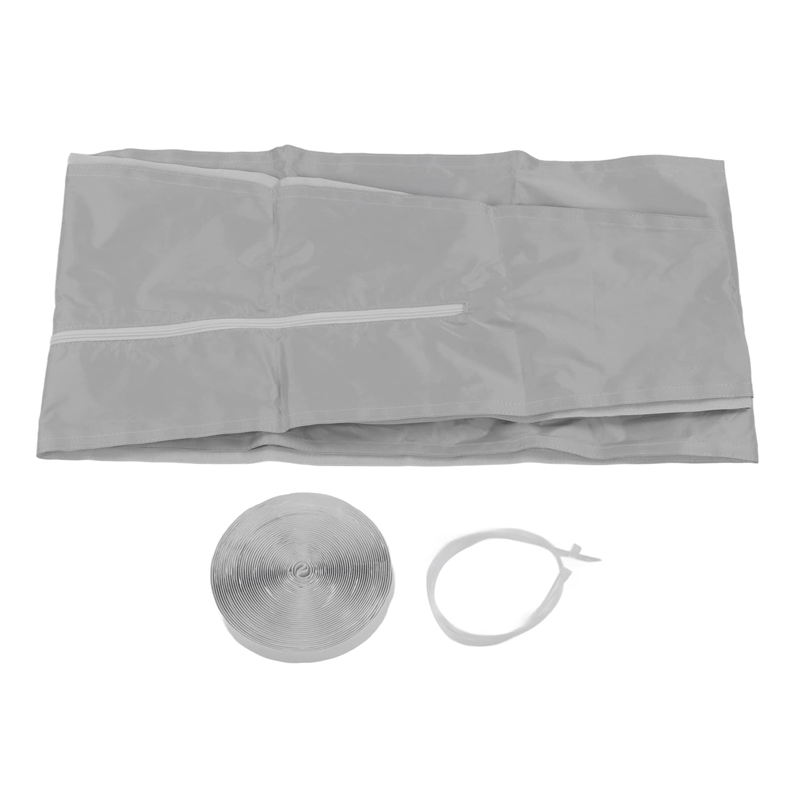 Universal Portable Air Conditioner Window Sealing Kit - 3 Meter (9.8ft) Silver Grey AC Baffle Frame for Efficient Cooling - Perfect for Bedrooms, Living Rooms & Home Offices