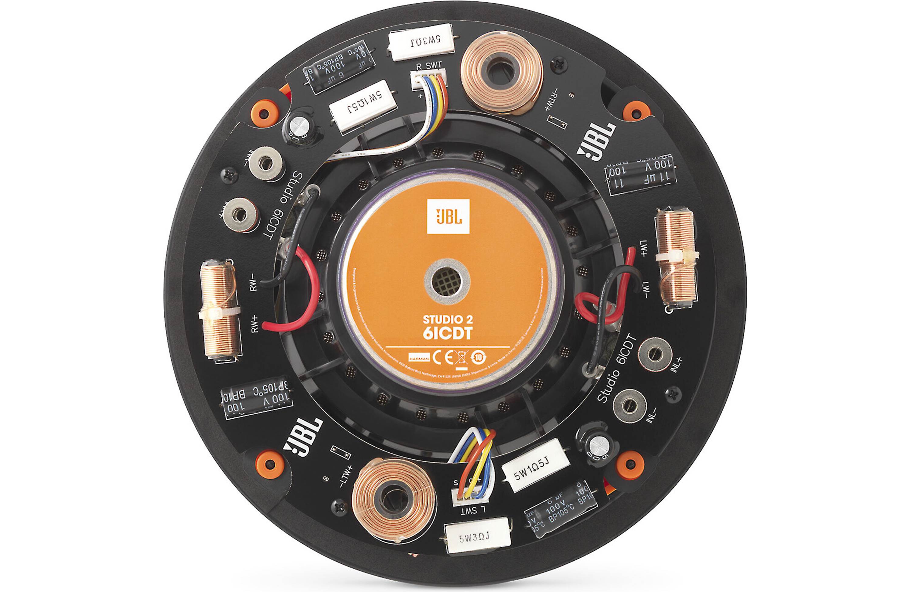JBL Studio 2 6ICDT In-Ceiling Stereo Speaker - High-Quality Audio for Home Theater & Surround Sound Systems - Perfect for Living Rooms, Bedrooms & Commercial Spaces