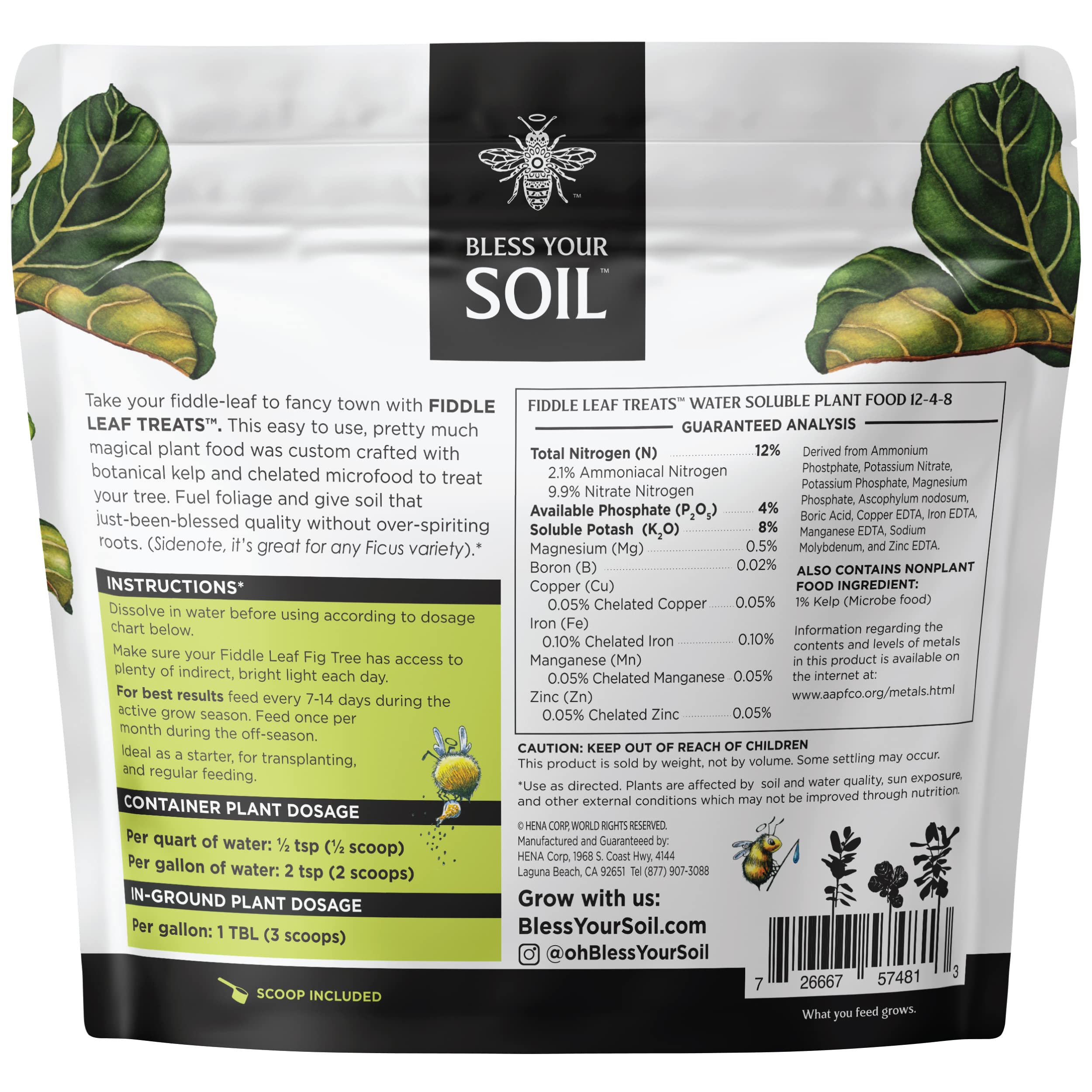 Premium Indoor & Outdoor Plant Fertilizer Bundle - 2 Pack Water Soluble Plant Food for Container Plants, Gardens & Flowers | Ideal for Houseplants, Vegetable Gardens & Flower Beds