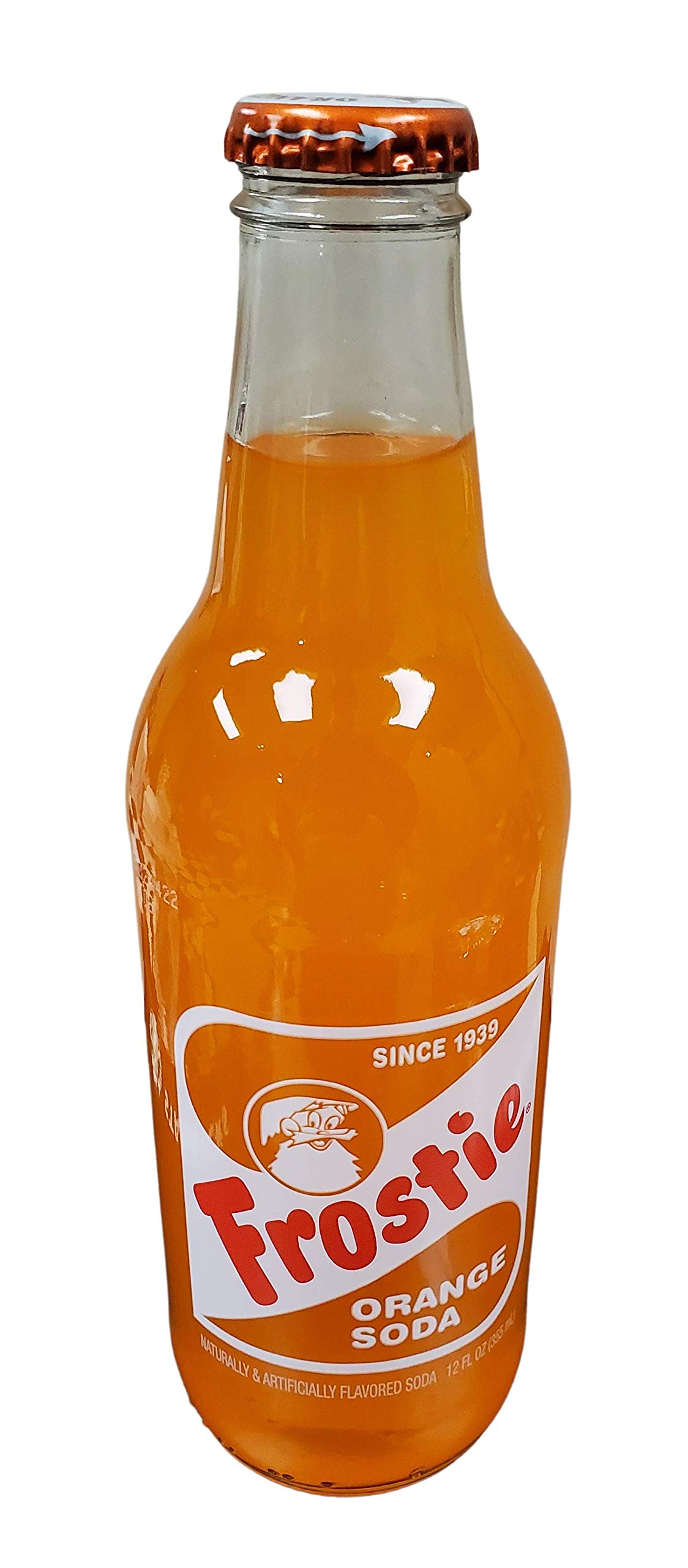 Frostie Orange Soda - 12 oz Glass Bottles (Pack of 6) | Refreshing Vintage-Style Soft Drink for Parties, BBQs & Nostalgic Treats