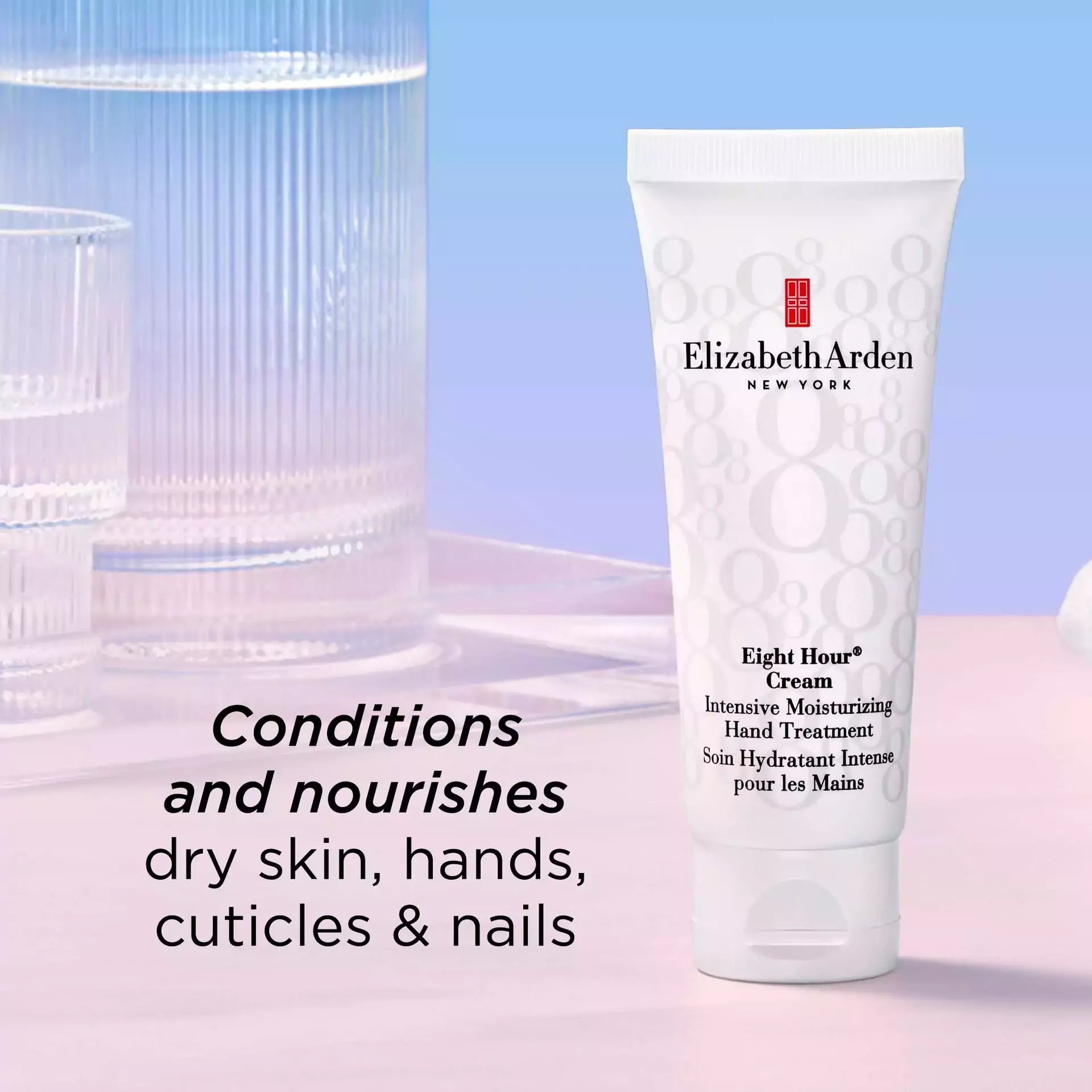 Eight Hour® Intensive Moisturizing Hand Cream - Deep Hydration & Repair for Dry, Cracked Hands - Perfect for Winter Care & Overnight Treatment