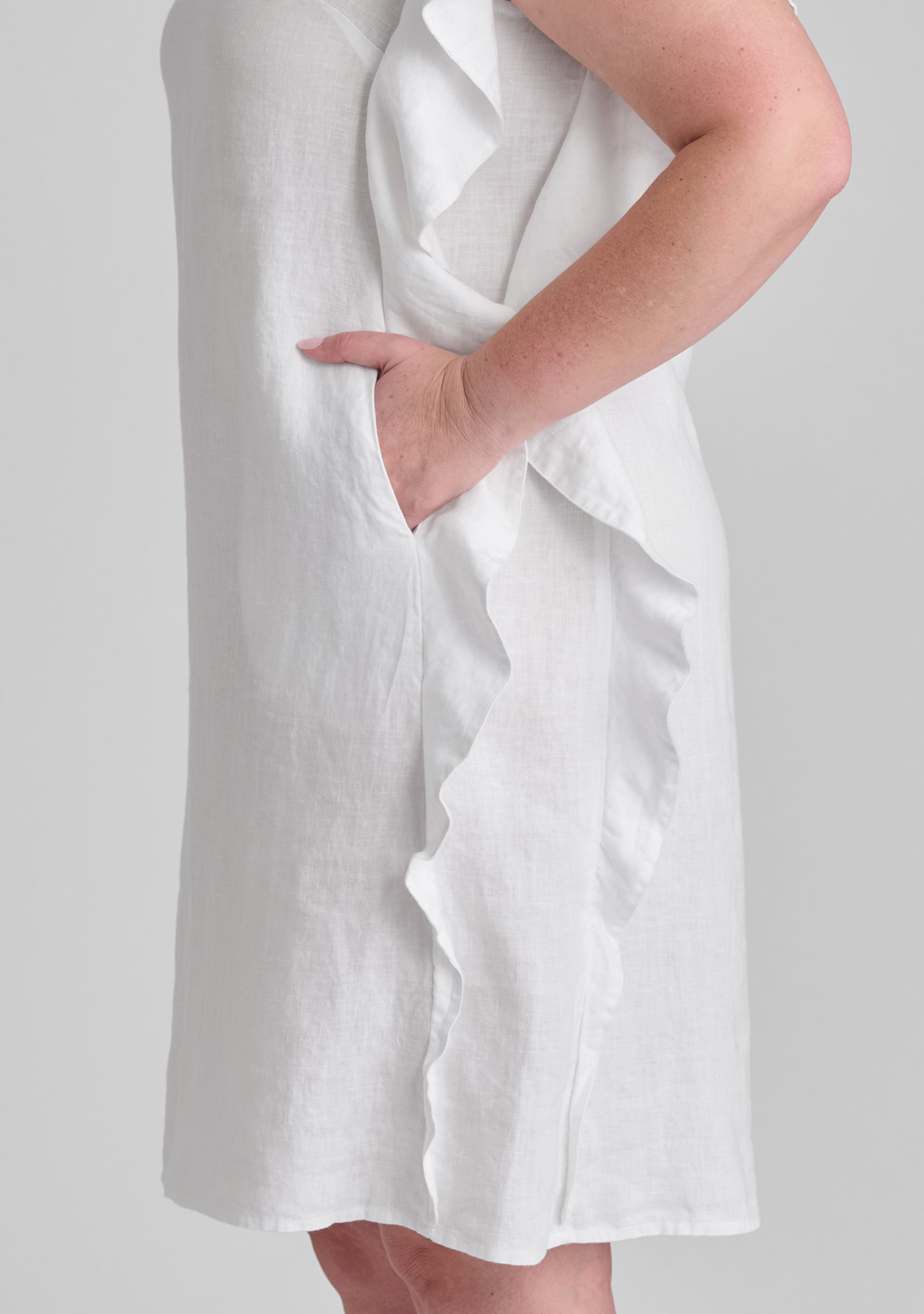 Stylish Linen Shift Dress for Women - Breathable Summer Social Dress - Perfect for Casual Outings, Beach Vacations & Office Wear