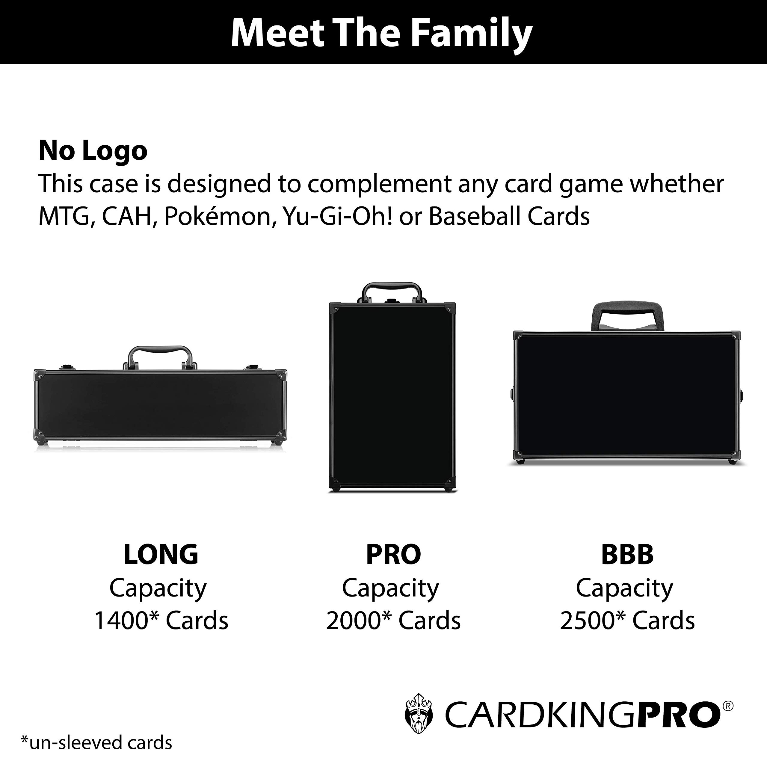 Premium Game Card Storage Case (BBB Edition) - Holds 2500 Unsleeved Cards | Compatible with Magic The Gathering (MTG), Pokemon, Yu-Gi-Oh & All Standard Trading Card Games | Includes 8 Custom Dividers | Perfect for TCG Collectors, Tournaments & Home Organization