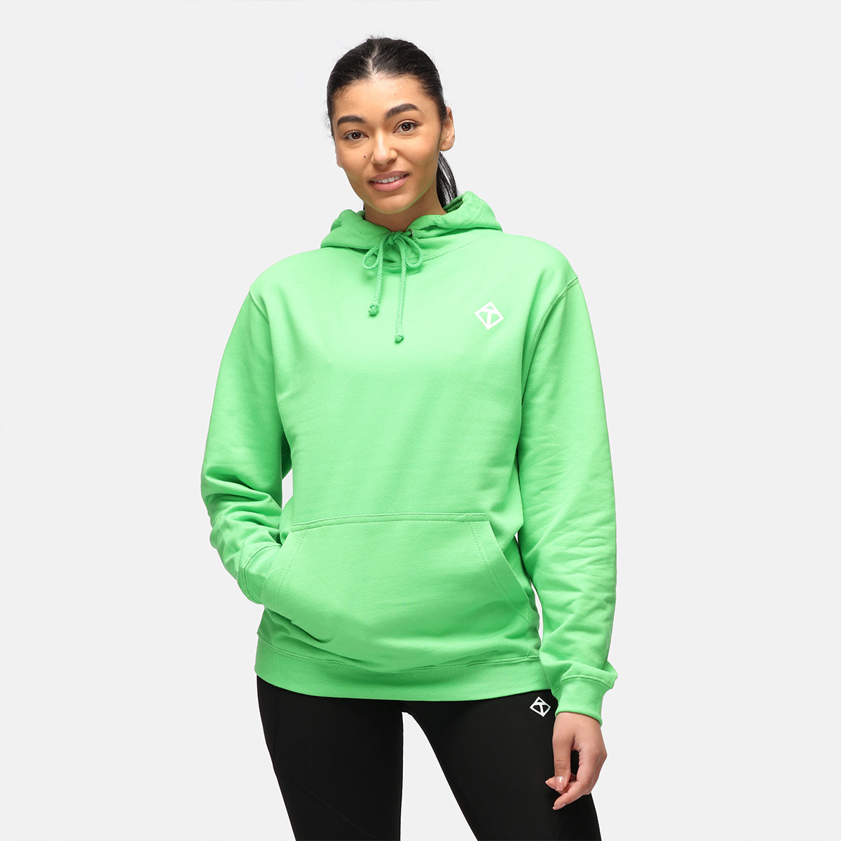 Lime Diamond Hoodie for Men & Women - Trendy Streetwear Pullover with Unique Design - Perfect for Casual Outfits, Gym Wear & Outdoor Activities
