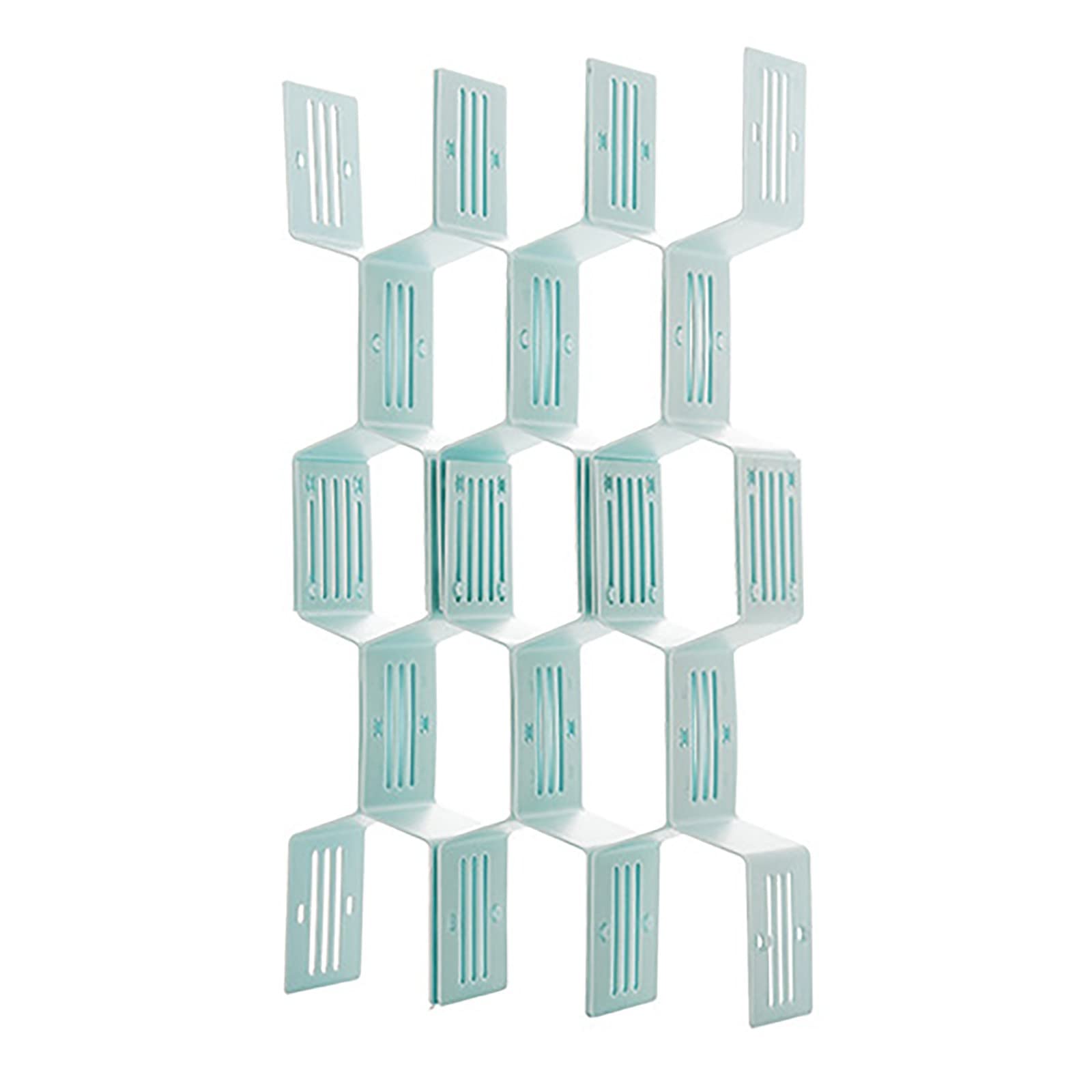 Adjustable Honeycomb Drawer Organizer Dividers - Expandable Underwear, Socks, Belt & Scarf Storage Solution - Perfect for Closet, Dresser & Bedroom Organization (Blue, One Size)