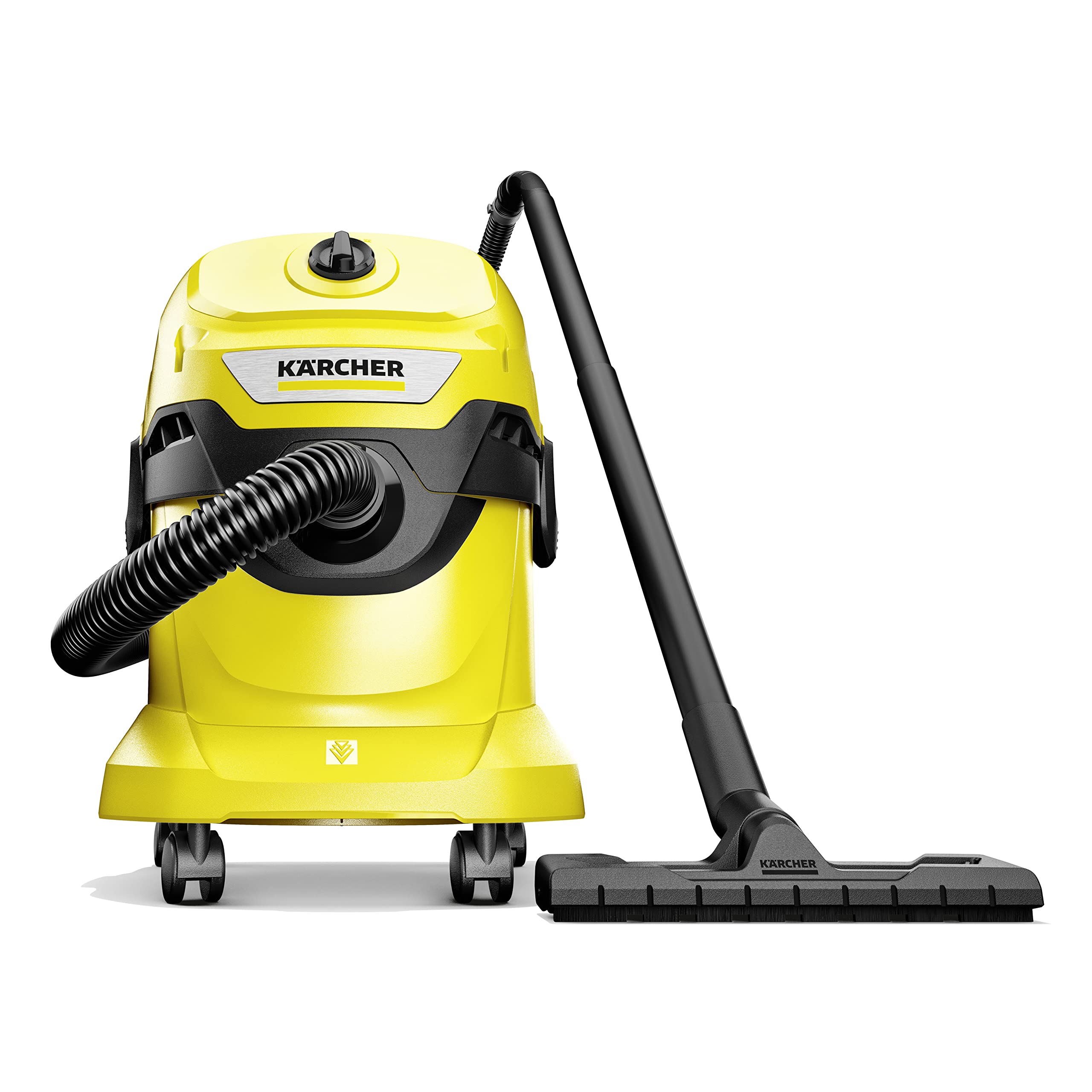 Karcher WD 4 20L Wet/Dry Vacuum Cleaner - Powerful 20 Liter Capacity for Home, Garage & Workshop Cleaning | Yellow Industrial Vacuum for Dust, Debris & Liquid Pickup