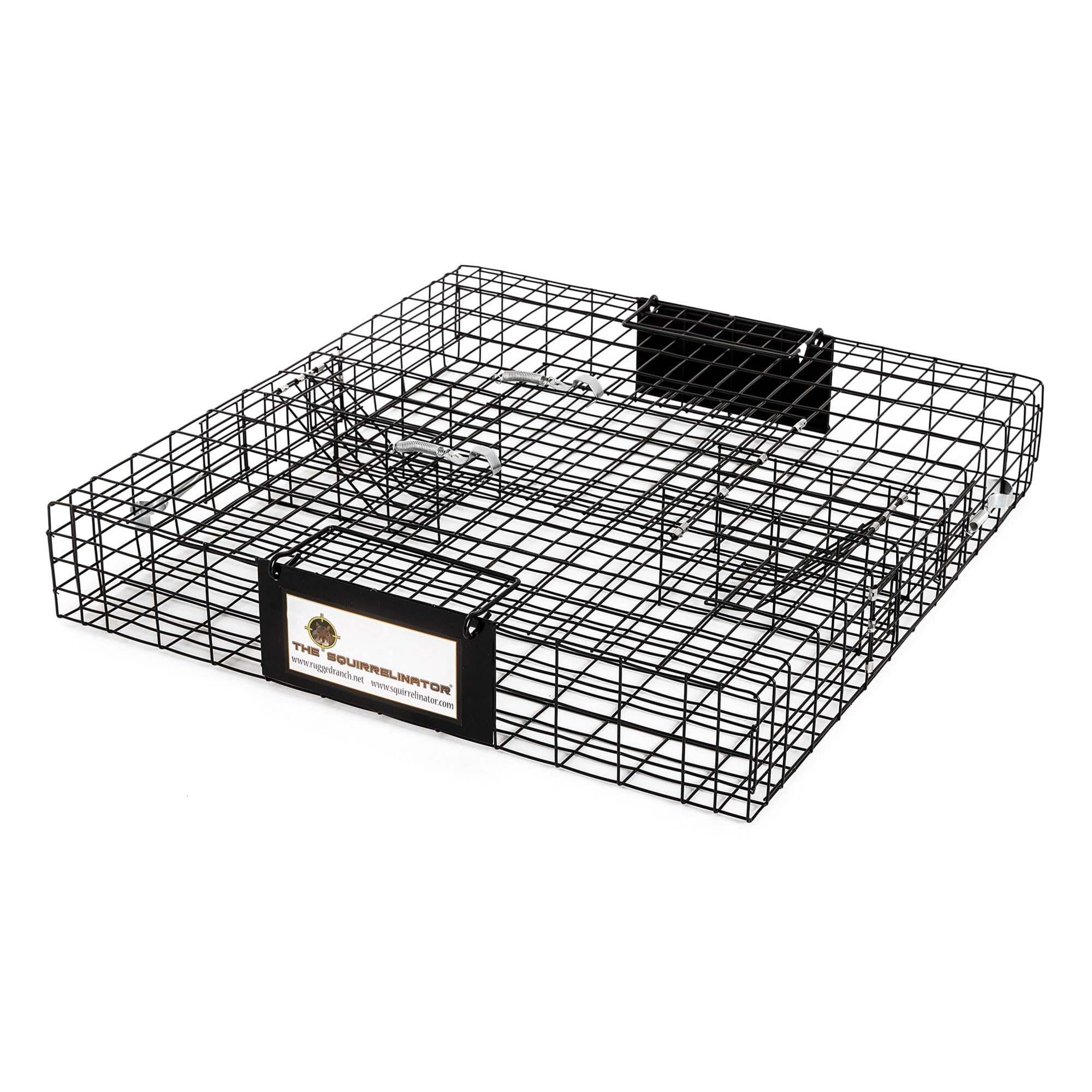 Rugged Ranch 2 Pack Squirrel Trap - Humane Live Animal Catch & Release Cage for Squirrels (Squirrelinator) - Perfect for Garden, Yard & Outdoor Pest Control