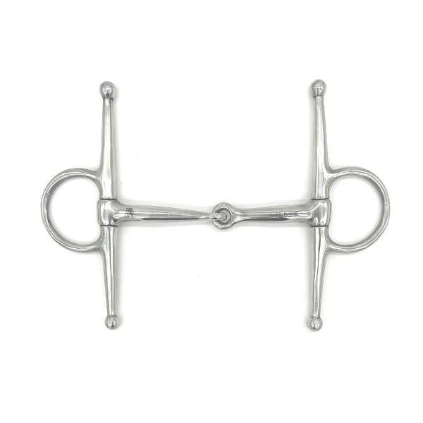 Jake Adams Single Joint Stainless Steel Full Cheek Snaffle Bit - Durable Horse Riding Equipment for Dressage & Training