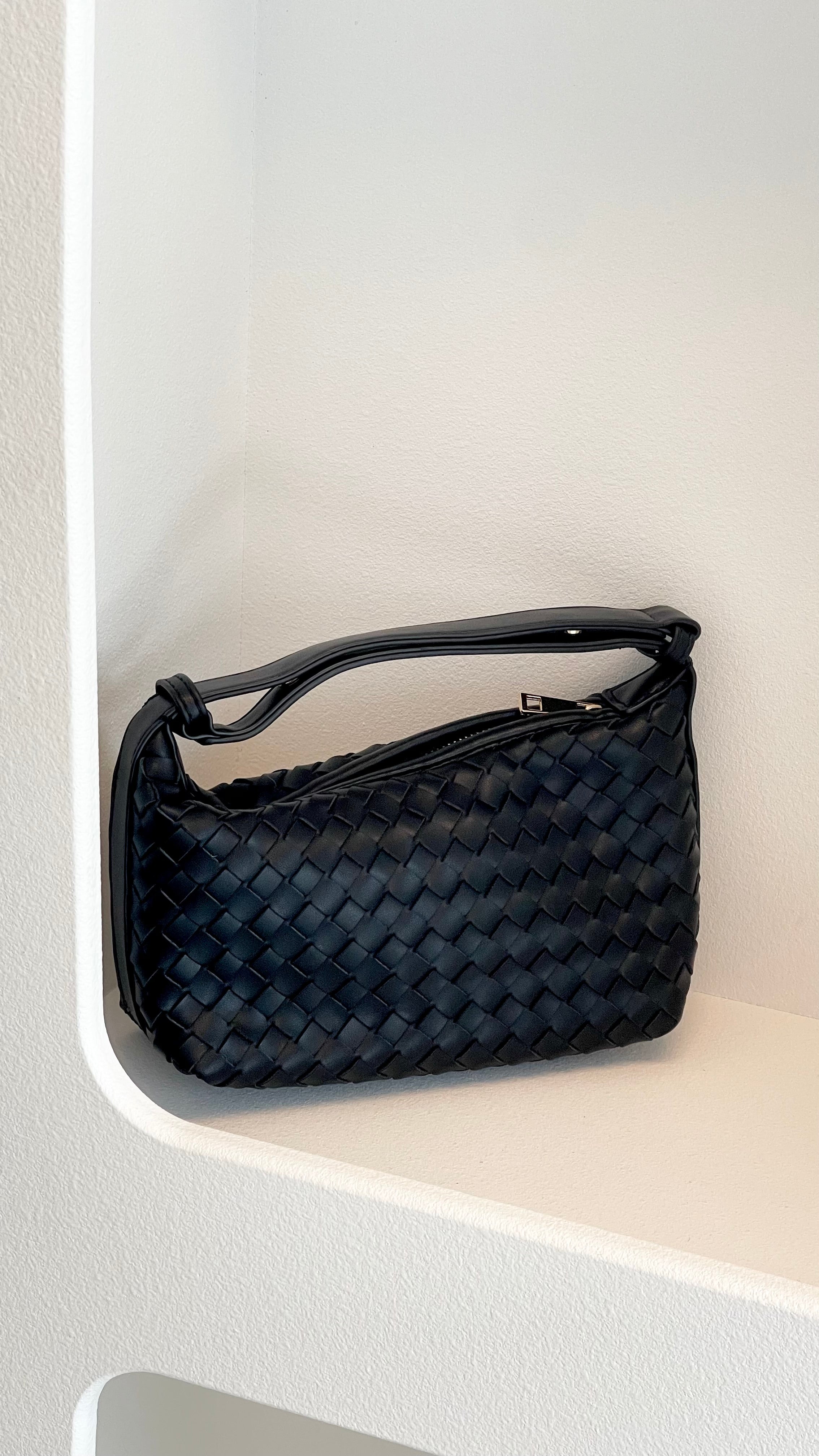 Isabelle Handle Bag for Women - Stylish Black Leather Shoulder Purse - Perfect for Work, Travel & Everyday Use