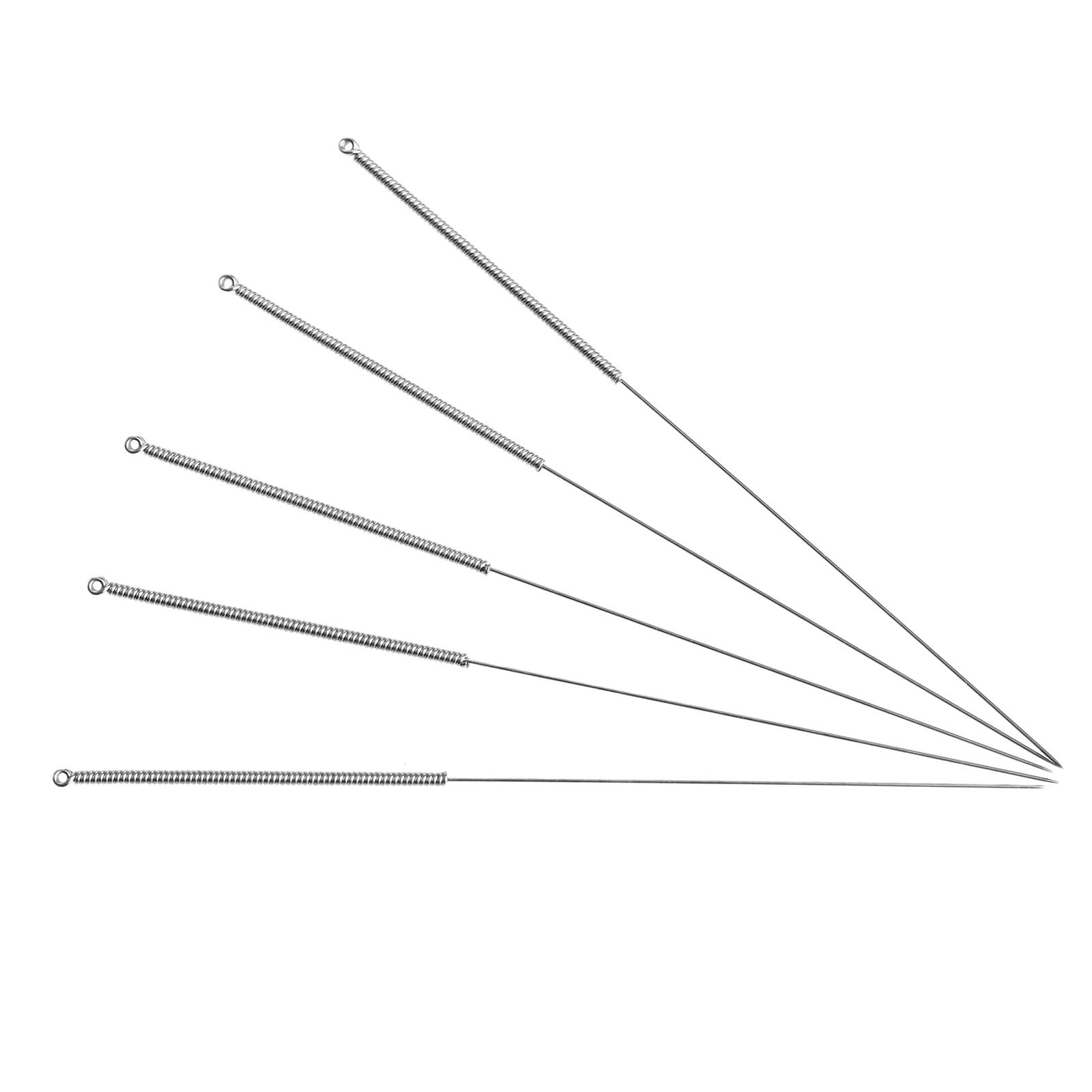 MUXSAM 5-Pack 0.4mm Needle Drill Bits - Premium Stainless Steel 3D Printer Nozzle Cleaning Kit for Extruder Maintenance - Perfect for Clog Removal & 3D Printing Accessories (Great for PLA, ABS Filament Printers)