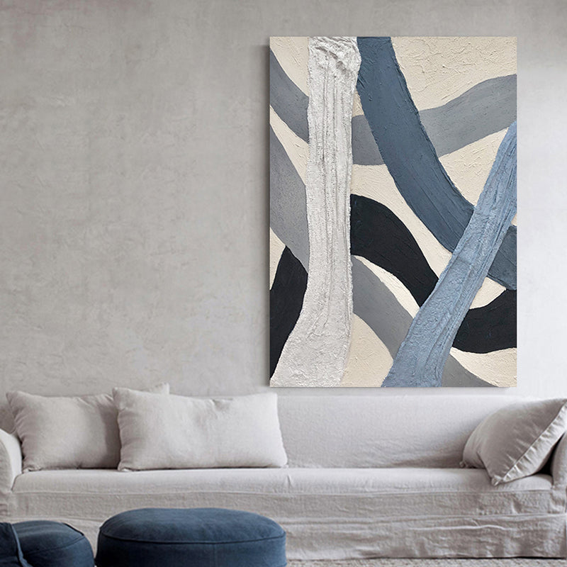 Freedom Contemporary Acrylic Painting on Canvas - Original Hand Painted Mixed Media Wall Art Decor for Living Room, Bedroom & Office