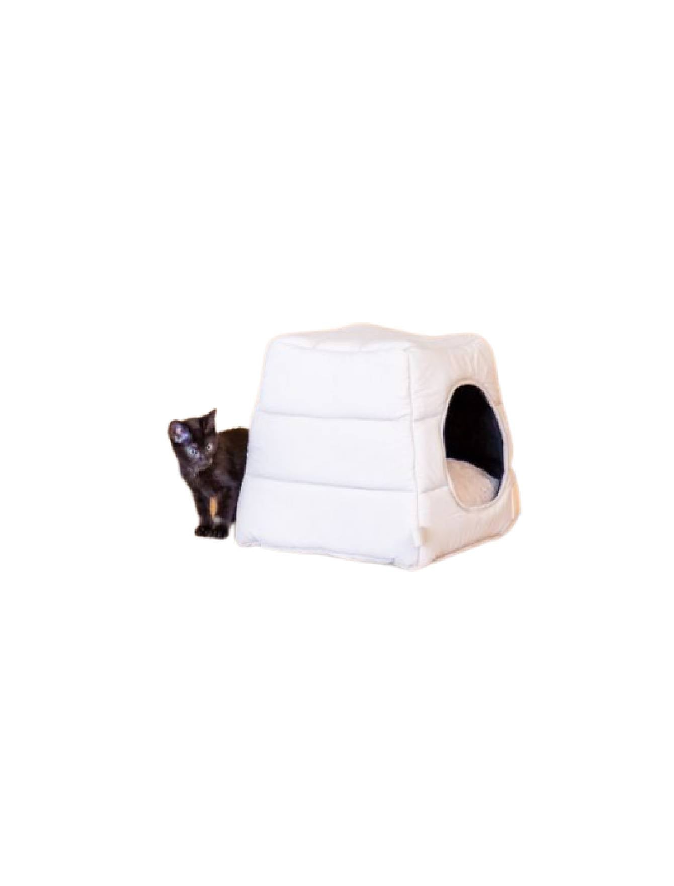 Fuzzyard Life Cat Cubby Sandstone - Cozy Pet Bed for Cats & Small Dogs - Perfect for Indoor Lounging, Napping & Relaxing in Living Room or Bedroom