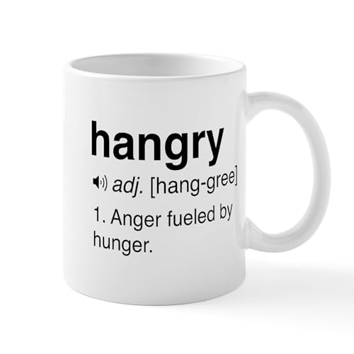 White - Hangry Definition Mugs