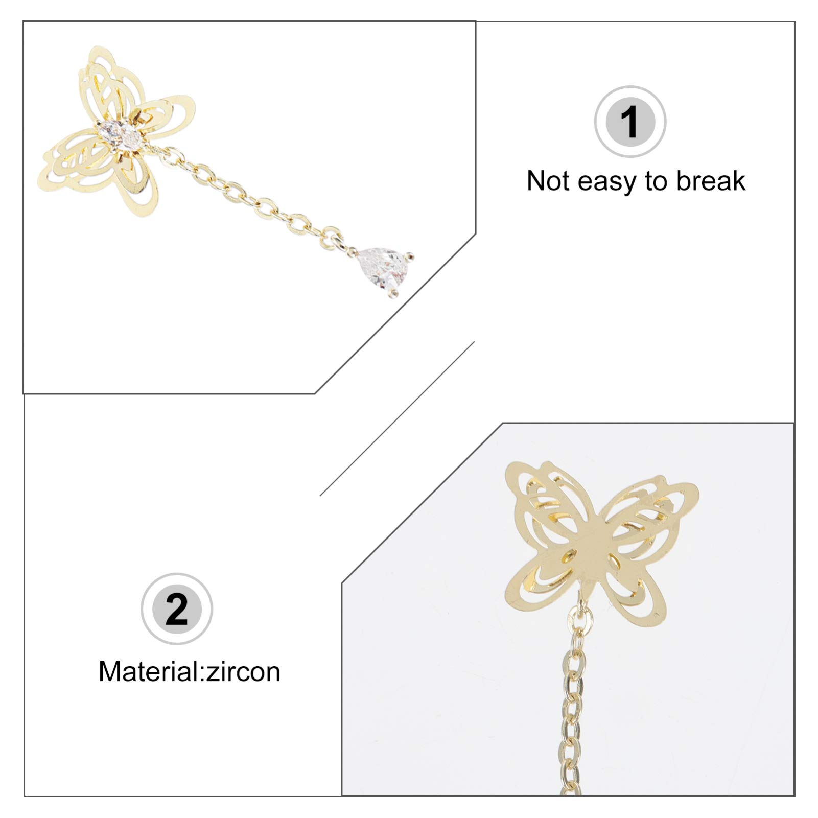 3PCS DIY Nail Art Chains - Shining Manicure Jewelry Supplies for Nail Decorations | Fashionable Nail Art Accessories for Professional & Home Manicures | Perfect for Parties, Weddings and Special Occasions
