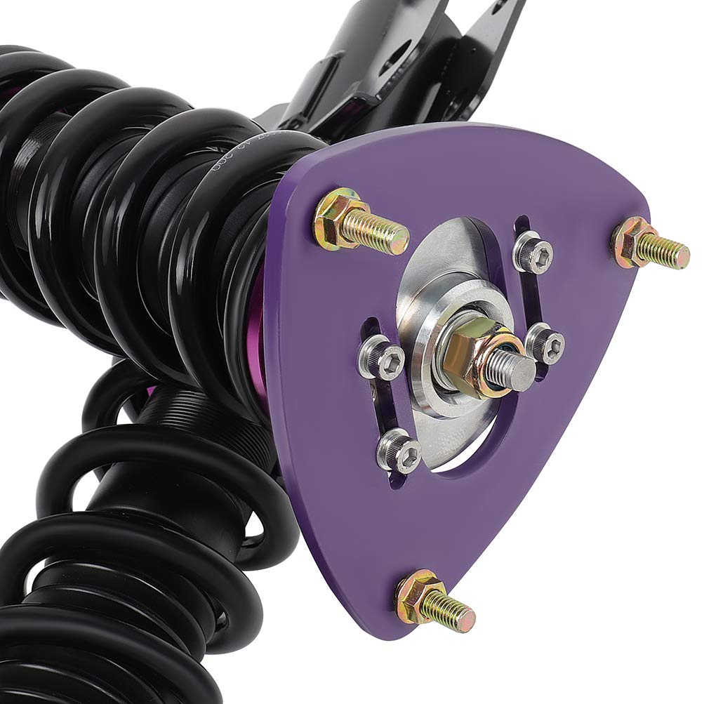 ROADFAR Coilovers Suspension Kit - Full Set of Shocks, Springs & Struts for 2005 Saab 9-2X & 2002-2007 Subaru Impreza - Purple - Perfect for Performance Tuning & Smooth Ride