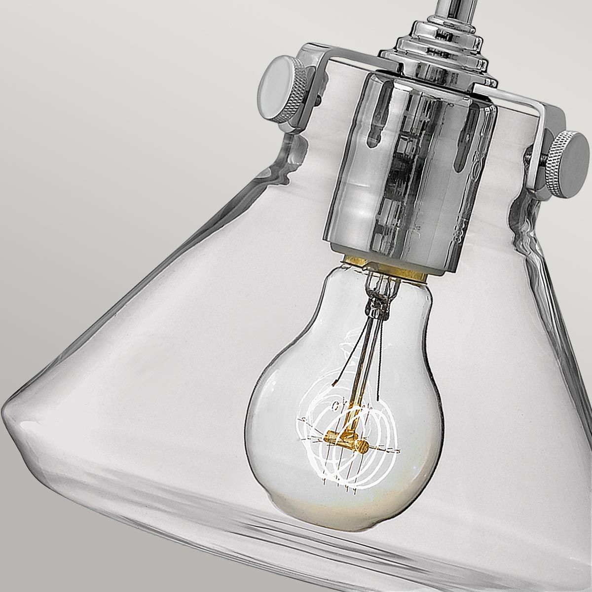 Congress 1 Light Wall Sconce - Brushed Caramel/Chrome Finish, IP20 Rated, E27 Bulb Base - Perfect for Bedroom, Hallway, and Entryway Lighting