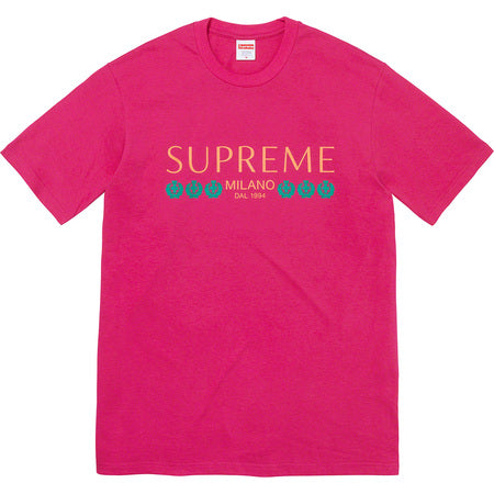 Supreme Milano T-Shirt for Men - Soft Cotton Pink Tee - Streetwear Fashion & Casual Wear - Perfect for Daily Outfits, Gym, and Parties