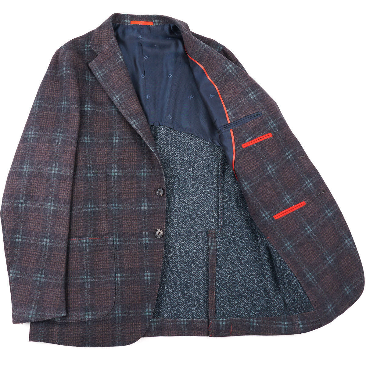 Isaia Men's Flannel Wool Cashmere Sport Coat - Premium Tailored Blazer for Business, Office & Formal Events