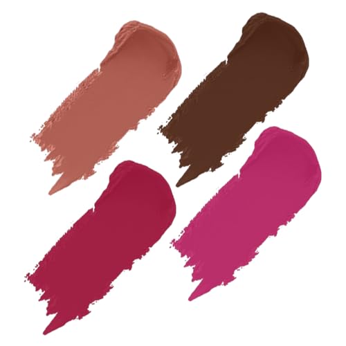 Caramel, Cocoa Brown , Pink Berry, Ruby Magenta