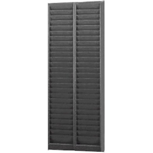 Liberty Model 190H-2 Gray ID Badge Holder Rack - Holds 50 Horizontal Swipe Cards for Office Security & Employee Management | Perfect for Schools, Hospitals & Corporate Buildings