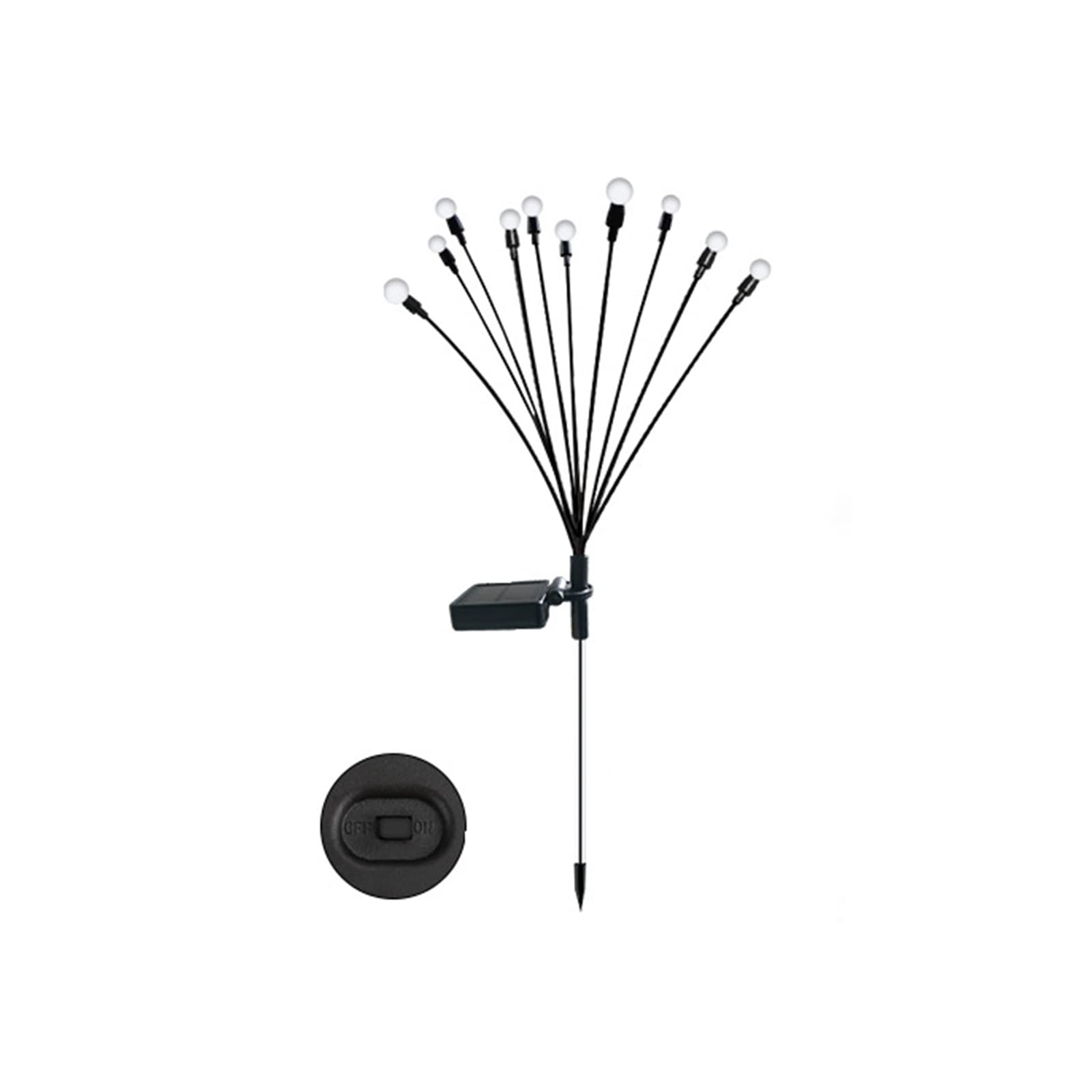 Camidy 2 Pack Solar Garden Lights - Wind Resistant Starburst Outdoor Solar Lights for Patio, Yard, Pathway - Perfect for Landscape Lighting, Backyard Decor & Evening Ambience