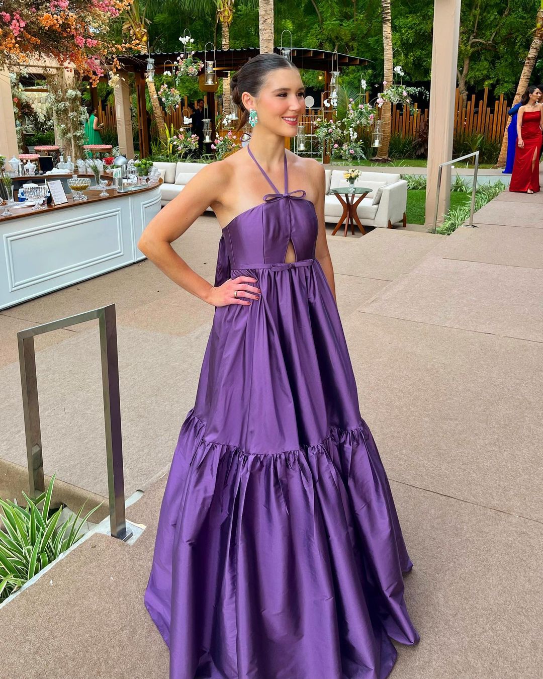 Elegant A-Line Purple Satin Long Prom Dress for Formal Parties & Special Occasions - Style J3426 | Perfect for Homecoming, Evening Gala & Wedding Guest Attire
