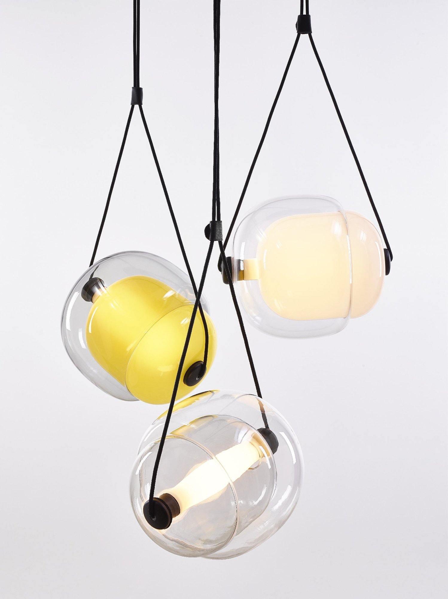 Elegant Cello Glass Pendant Light - Modern Ceiling Lighting Fixture for Dining Room, Kitchen Island & Bedroom Decor