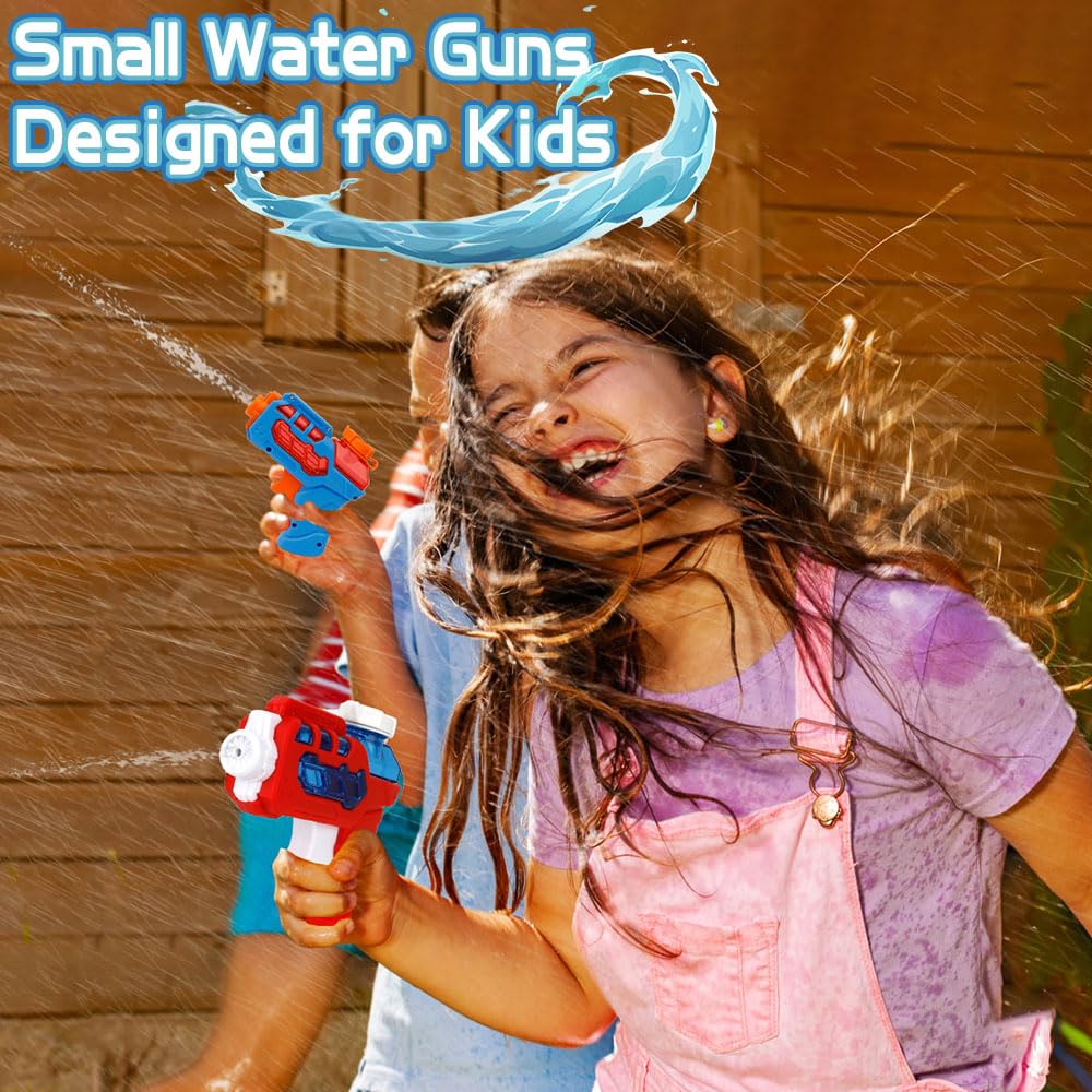 2 Pack Water Guns for Kids - Mini Water Blaster & Squirt Gun Toys for Boys & Girls - Fun Outdoor Water Fighting Toys for Pool, Beach & Summer Play - Perfect Summer Gifts for Outdoor Activities