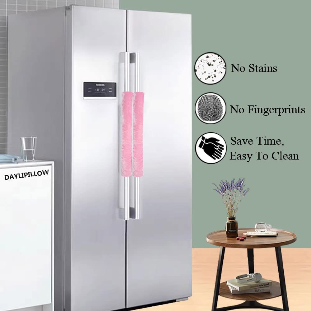 Refrigerator Handle Covers - 4 Pack Kitchen Appliance Handle Protectors for Microwave, Fridge & Dishwasher - Soft Grip Non-Slip Door Handle Covers for Home & Office Use