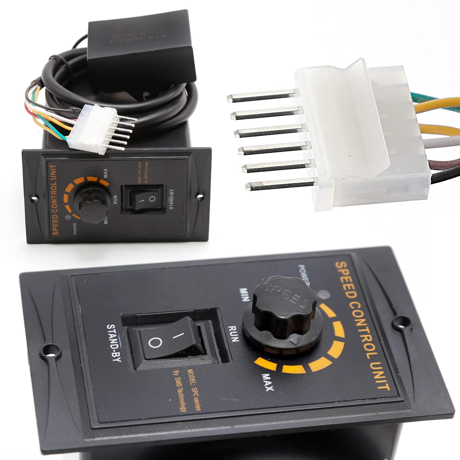 250W 5K Adjustable Variable Speed AC Gear Motor 110V with Speed Controller (0-270 RPM) - Industrial Use for Machinery, Conveyors, and Automation Systems