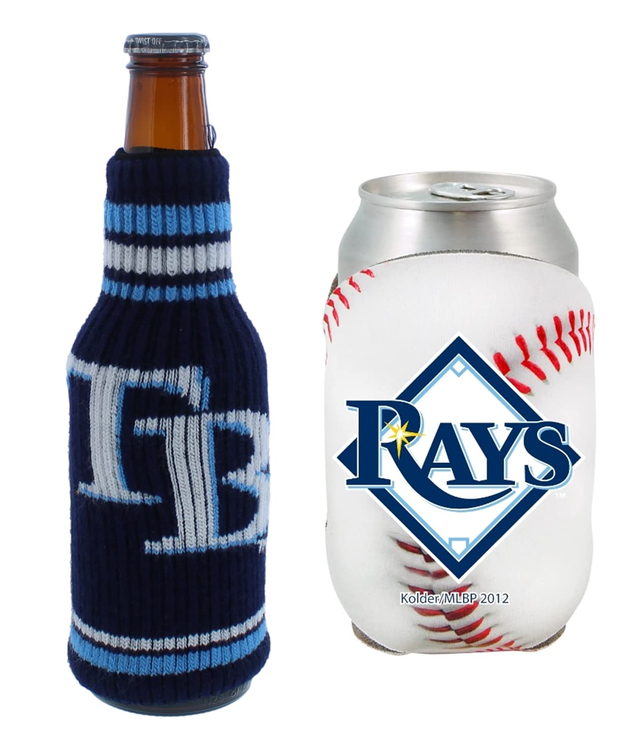 MLB Baseball Can & Bottle Holder - Insulated Beverage Cooler for Beer & Soda - Perfect for Tailgating, BBQs & Game Day Parties