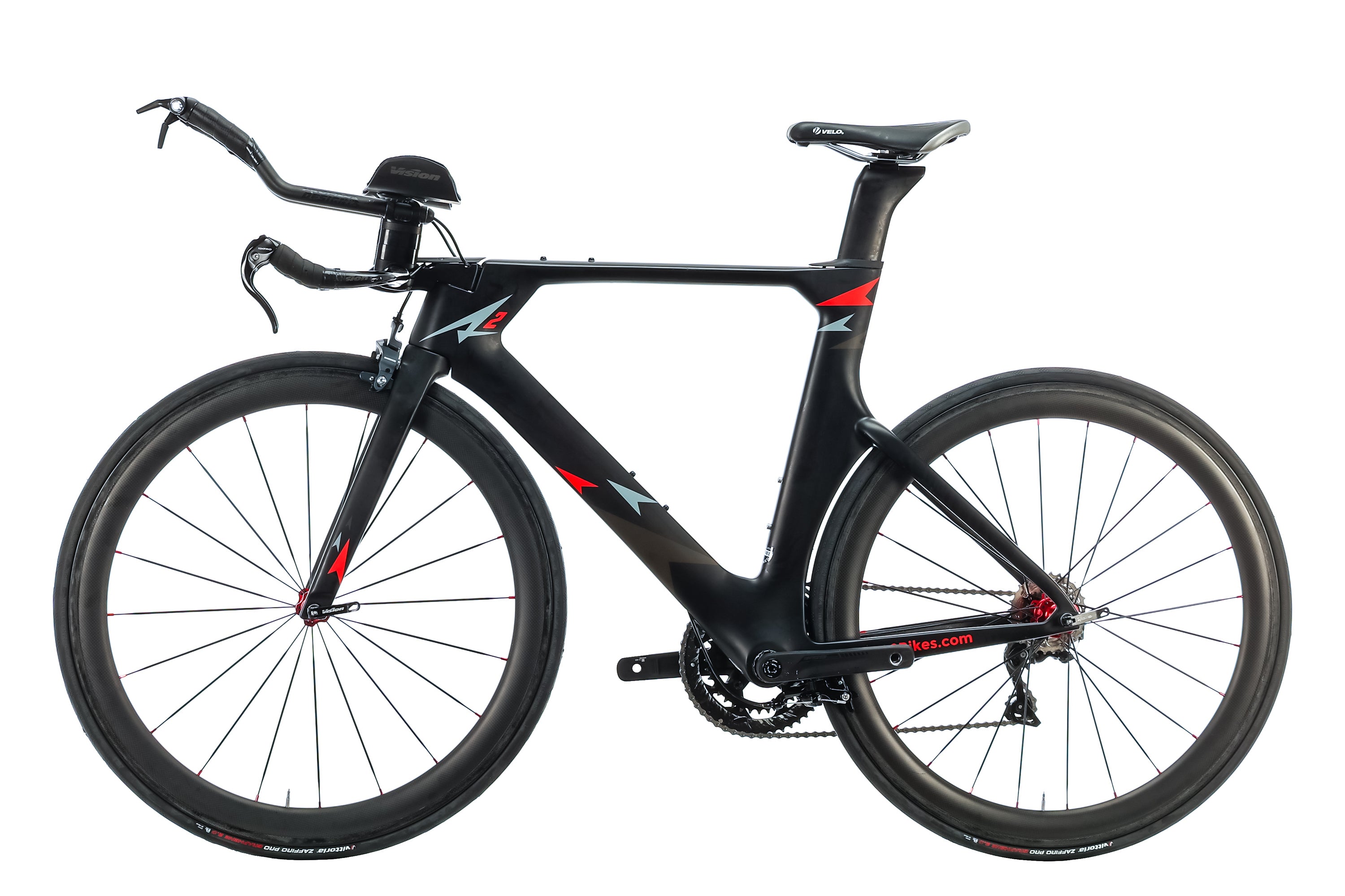 A2 Bikes Speed Phreak Triathlon Road Bike - Medium Size (54cm) 2019 Model - Lightweight Carbon Frame for Competitive Racing & Endurance Training