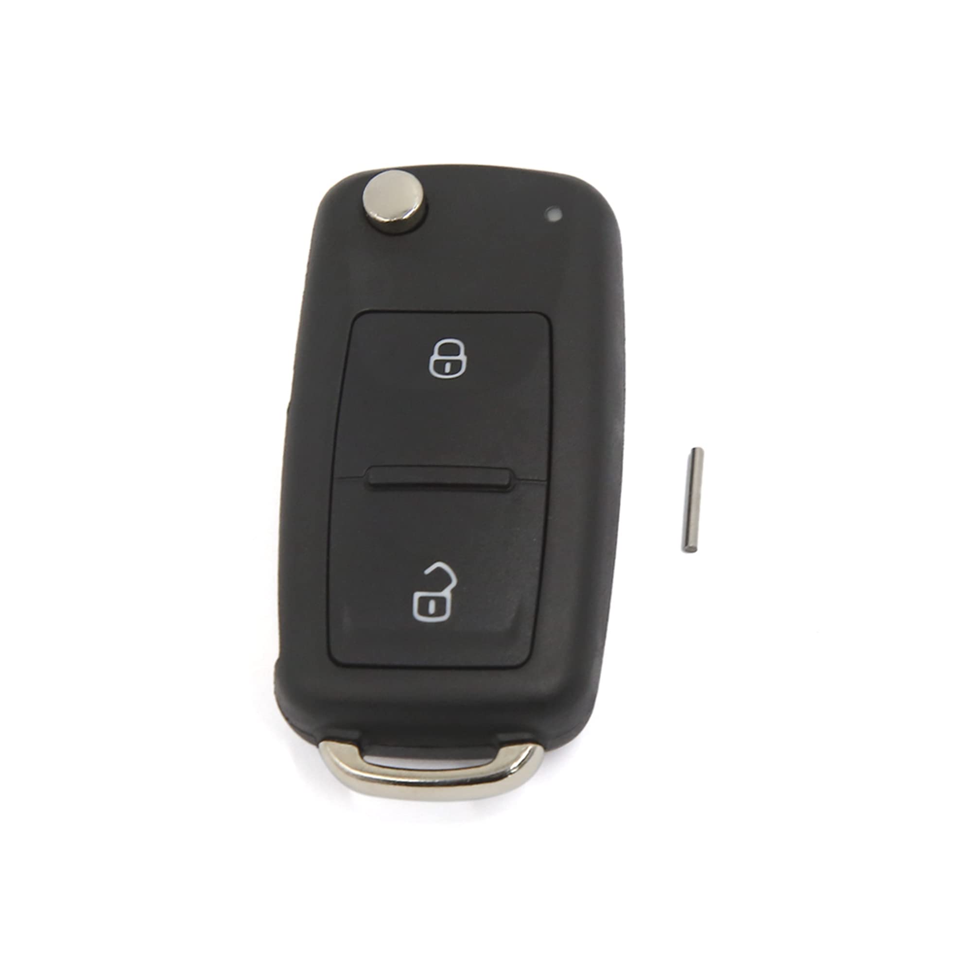 Original Title: uxcell Car Replacement Uncut Blade Flip Fob Remote Key Case for VW Transporter Polo Golf 2 Key Button Black   Optimized Title: **VW Key Fob Replacement Case - Compatible with Transporter, Polo, Golf 2 - Uncut Blade Flip Remote Key Shell (Black) - Durable & Easy to Install for Car Key Protection**    Usage Scenarios: **Perfect for replacing damaged key fobs, upgrading your car key appearance, or as a spare key case for Volkswagen vehicles.**