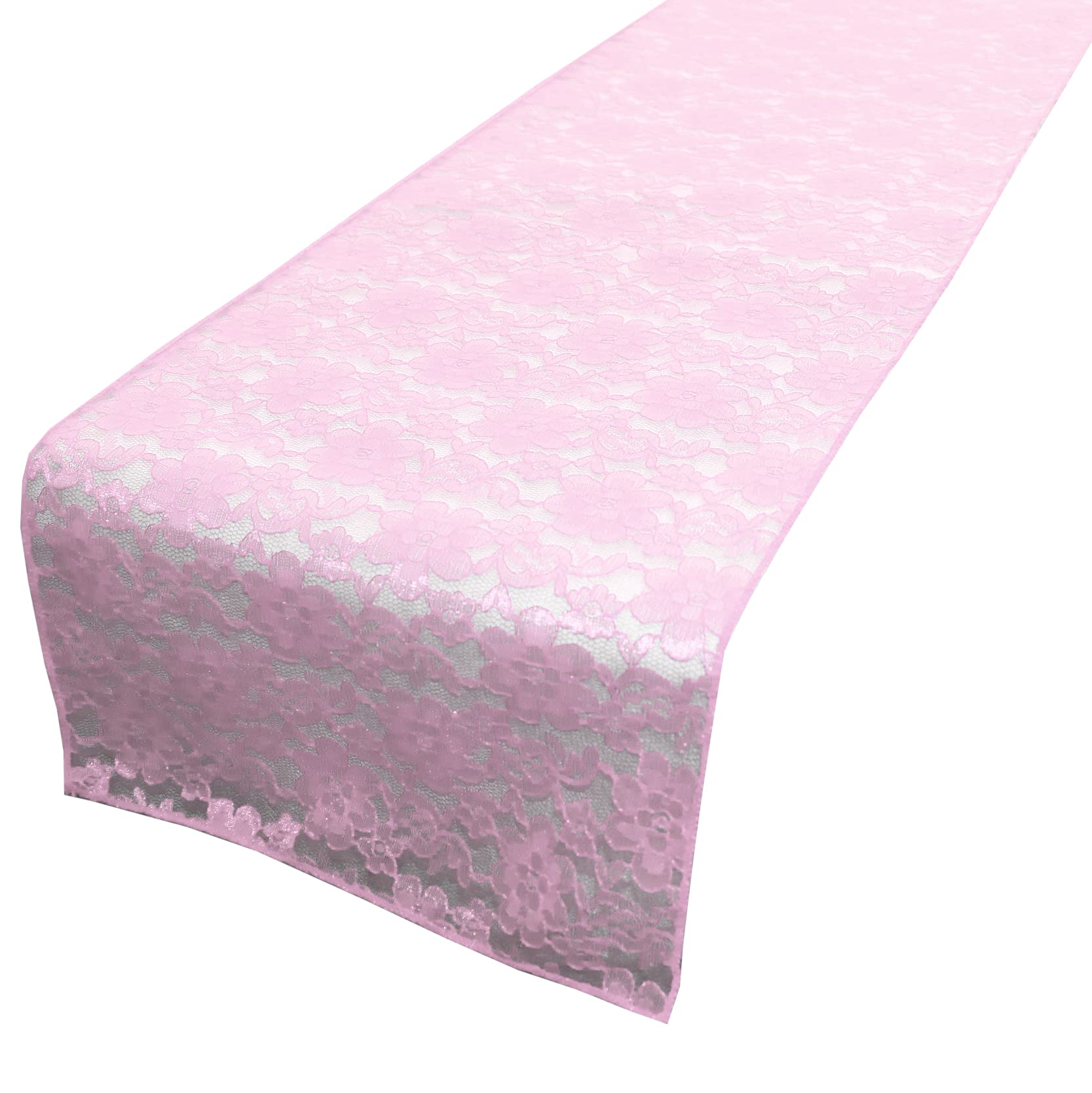 Elegant Floral Lace Table Runner - 12