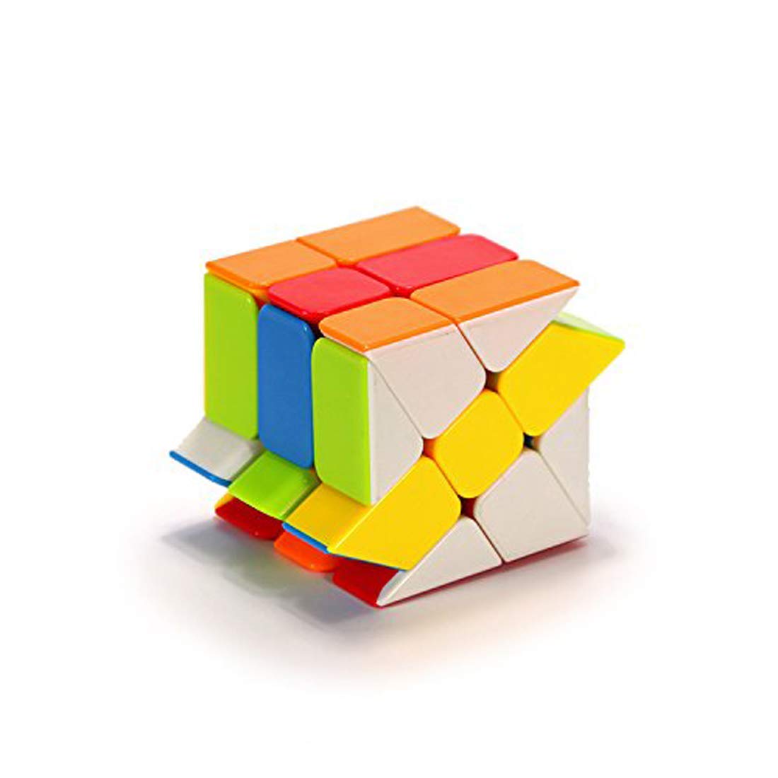 Authfort Qiyi Windmill V2 3x3 Speed Cube - Stickerless Magic Puzzle Cube (27 Pieces) for Kids & Adults - Perfect for Speedcubing, Brain Training & STEM Learning