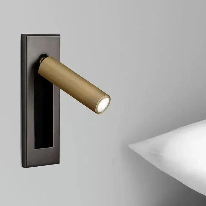 Rectangular Warm White Black Spotlight for Bedroom - Dimmable LED Wall Light for Living Room, Hallway & Home Decor