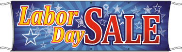 Large Outdoor Advertising Banner - Labor Day Sale Promotion - Perfect for Retail Stores, Events, and Festivals